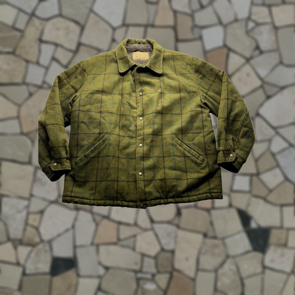 Vintage VINTAGE Land ’n’ Lakes Wool Jacket Mens Large Green Bomber Jacket Size US L / EU 52-54 / 3 - 1 Thumbnail
