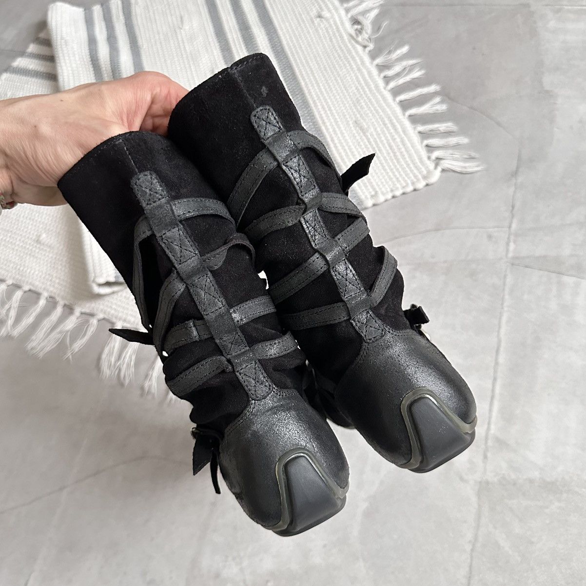 Jil Sander × Puma Punk Kickers Straps Boxing Biker Boots Bikkembergs Ash Vibe Size US 9 / IT 39 - 9 Thumbnail