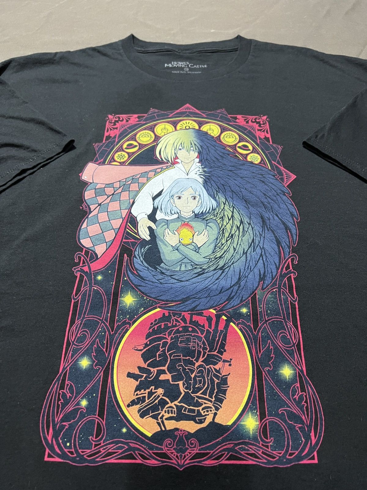 Anime 2004 Howl's Moving Castle Studio Ghibli Promo Tee 2XL Anime Size US XXL / EU 58 / 5 - 5 Thumbnail