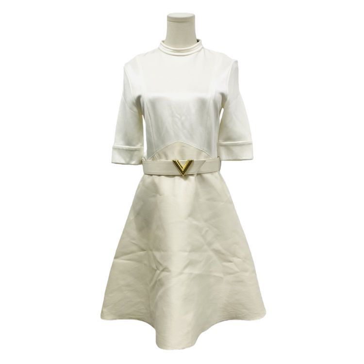 Louis Vuitton Louis Vuitton V Logo Belt Dress Size L Size L / US 10 / IT 46 - 1 Thumbnail