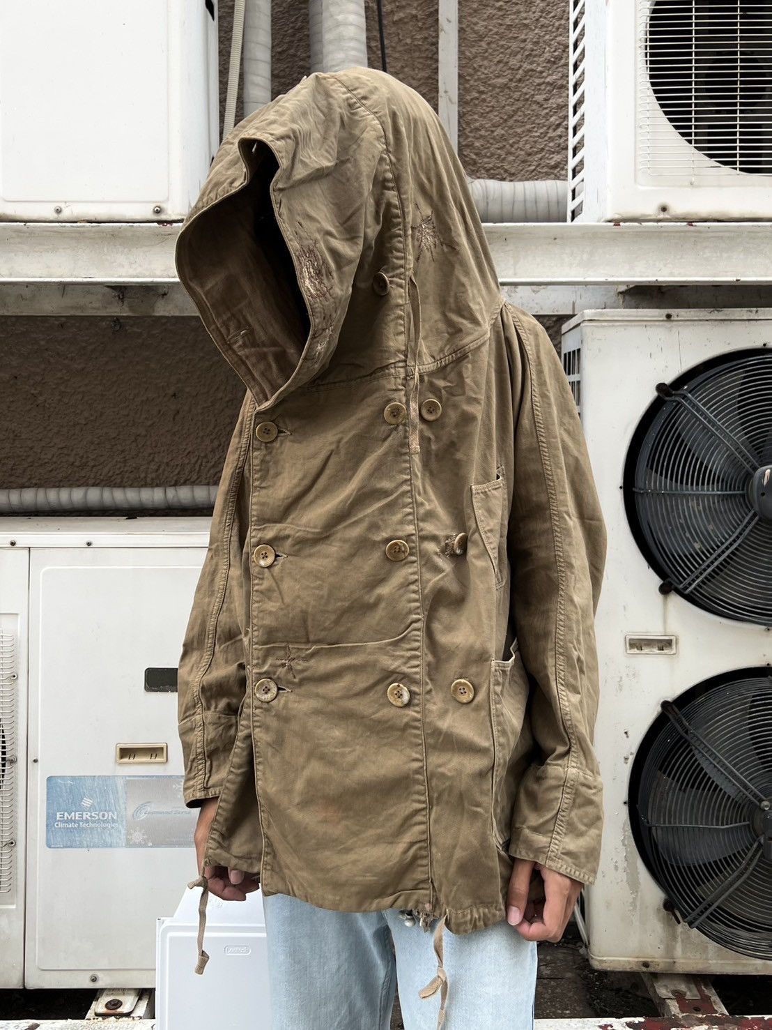 Kapital Kountry Rare* Vintage Kapital Sashiko Ringcoat by Kiro Hirata Size US XL / EU 56 / 4 - 1 Thumbnail