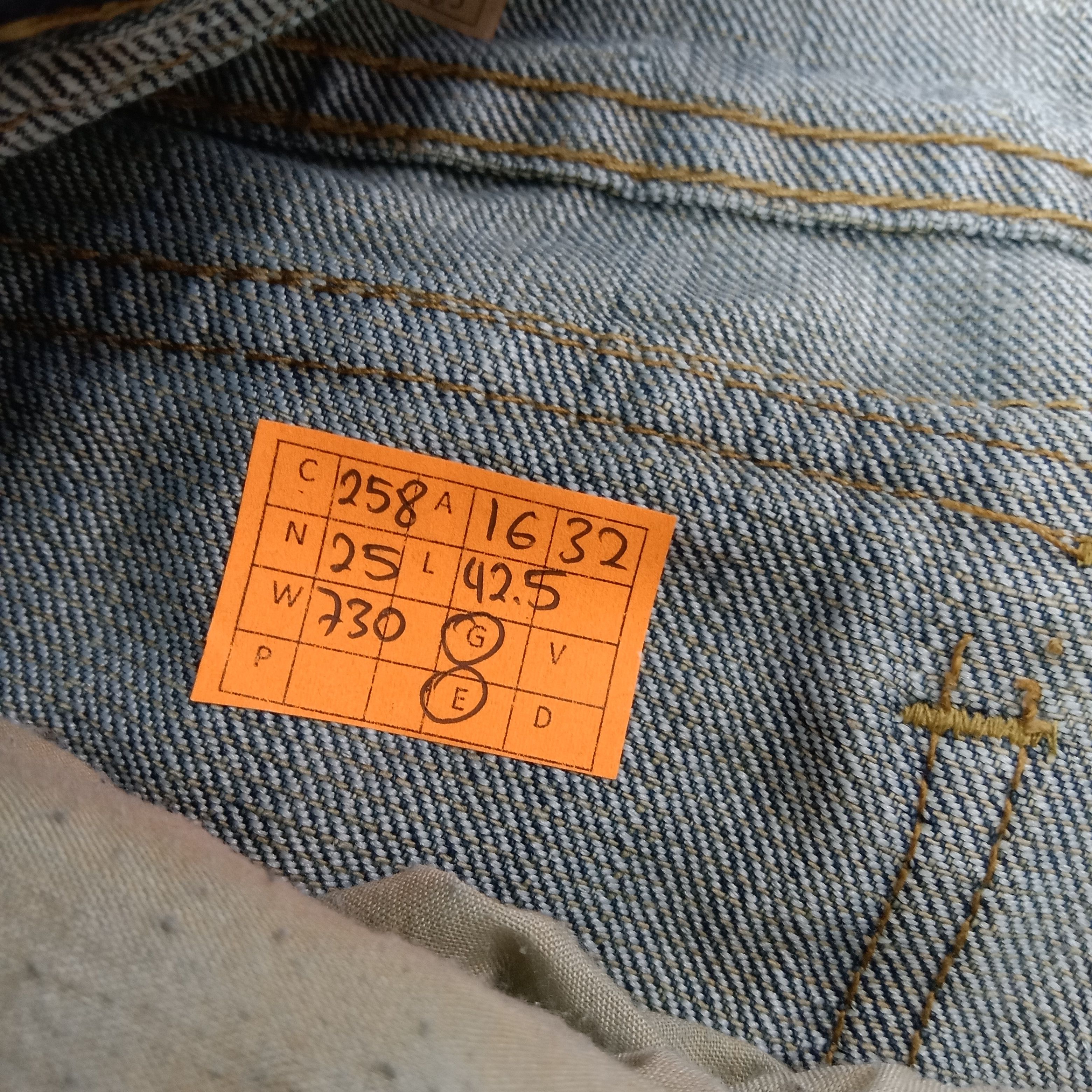 FUSAI F.U.S.AI Focus USA Bikers Double Knee Denim Jeans C258N25 Size US 32 / EU 48 - 16 Thumbnail