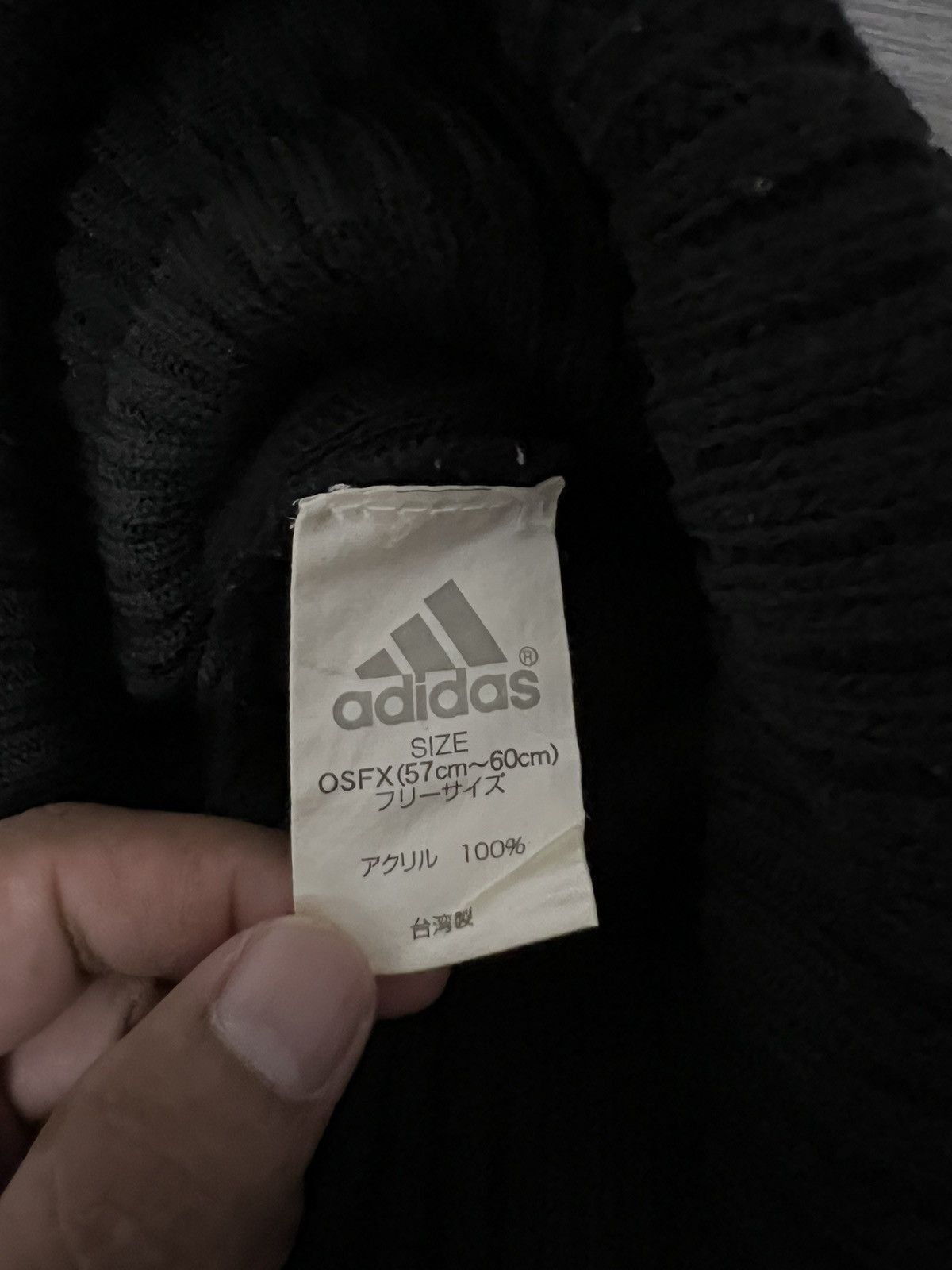 Adidas × Vintage Vintage Adidas Big Logo Beanie Hat Size ONE SIZE - 6 Thumbnail