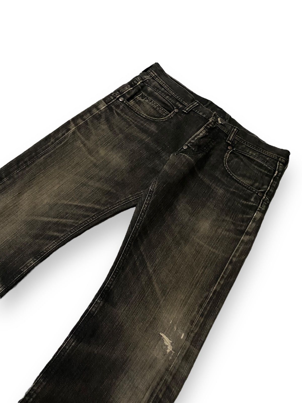 Japanese Brand Vintage Lee Riders Classic Retro Ripped Jeans Denim Size US 36 / EU 52 - 4 Thumbnail