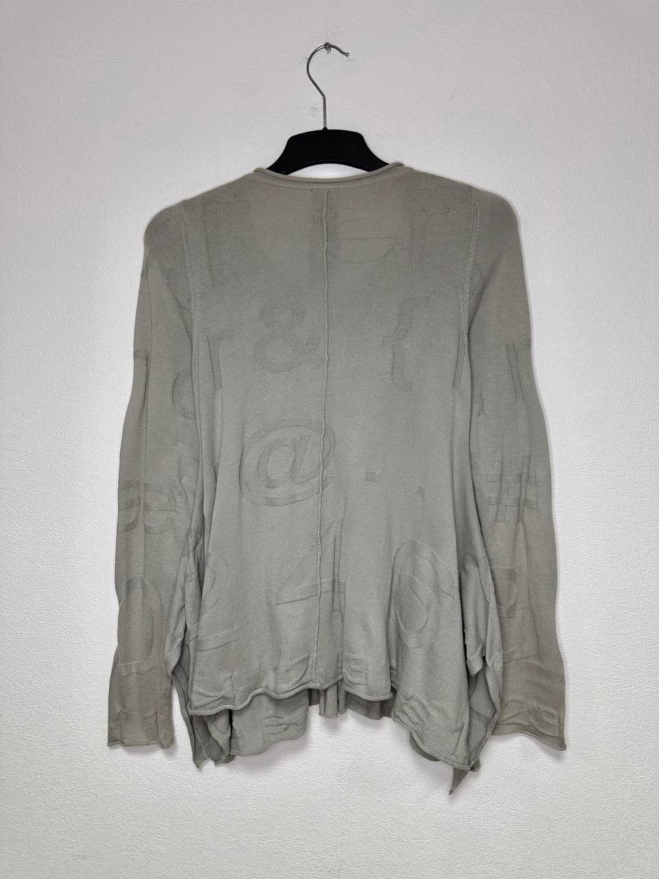 Rundholz Rundholz Avant-Garde Knit Cardigan Gray Abstract Pattern Y2K Size S / US 4 / IT 40 - 8 Thumbnail
