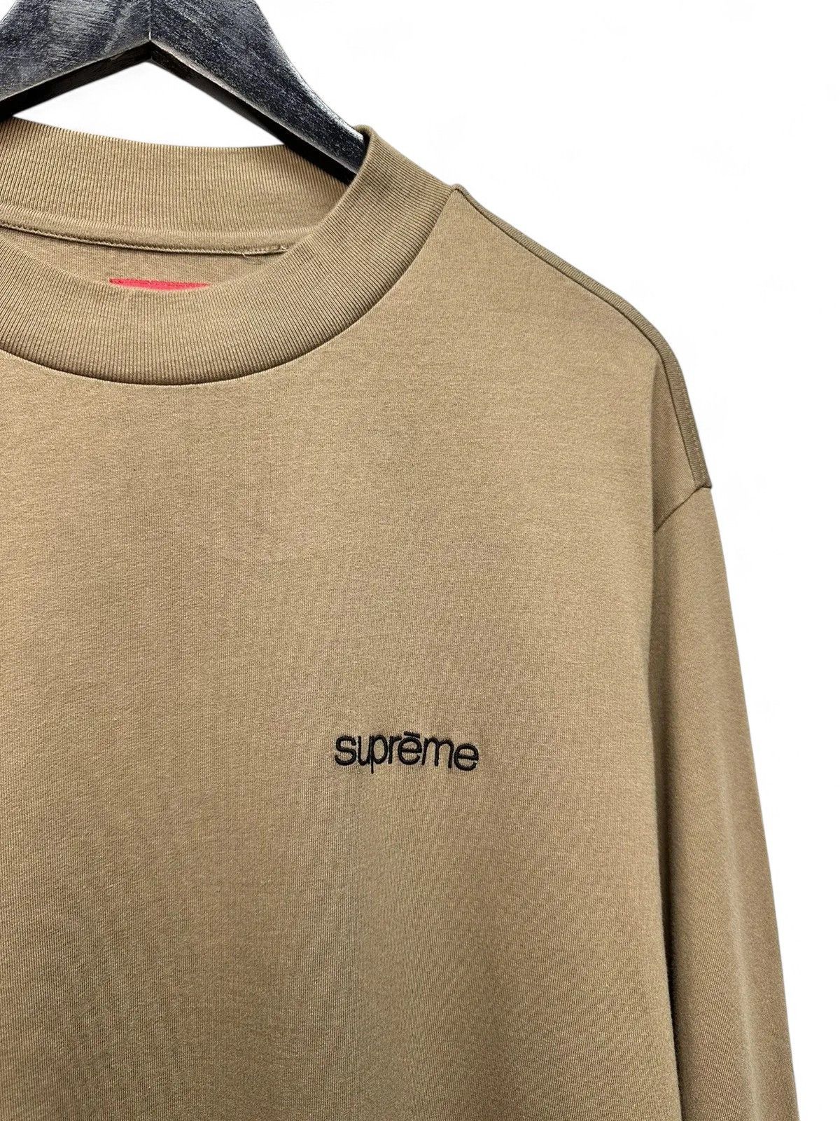 Supreme Minimal Supreme Brown Longsleeve Streetwear Small Logo Size US M / EU 48-50 / 2 - 4 Thumbnail