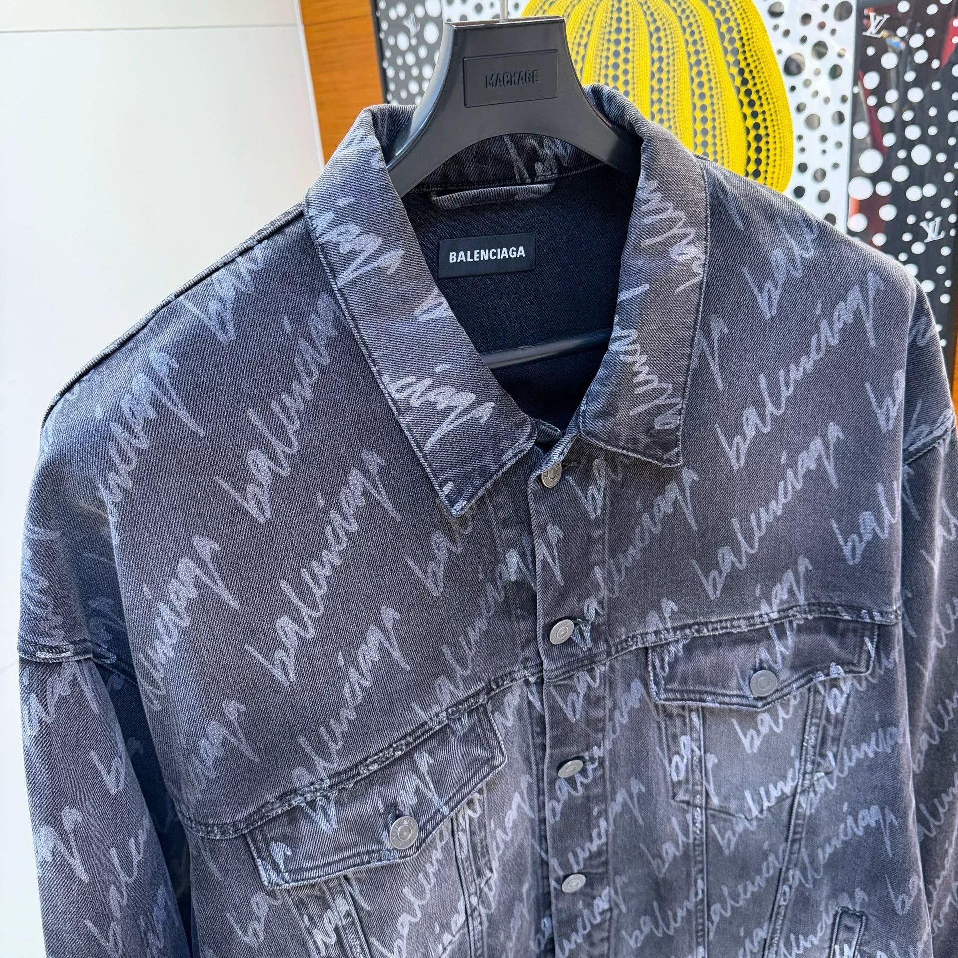Balenciaga balenciaga oversized logo denim jacket Size US L / EU 52-54 / 3 - 2 Thumbnail