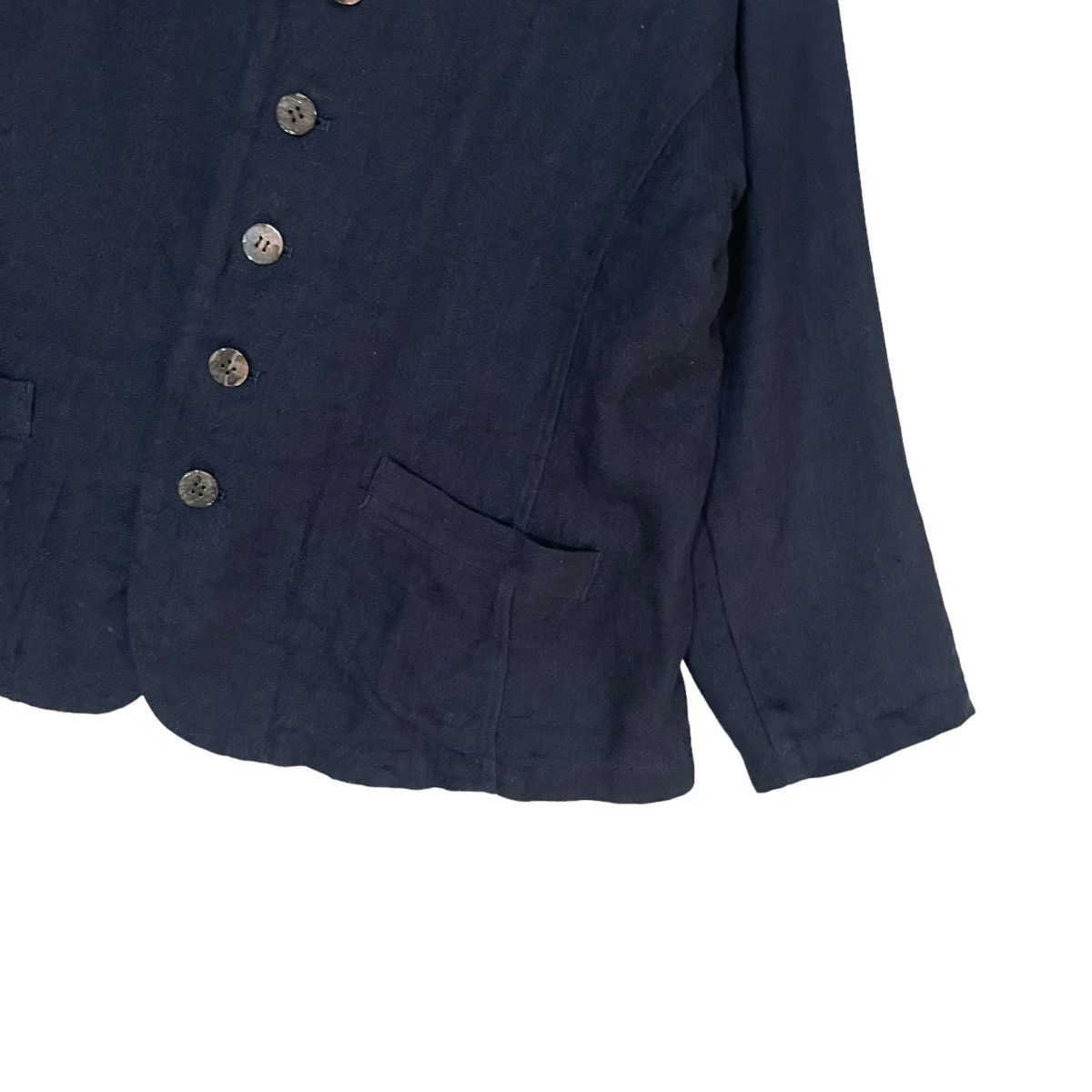 Issey Miyake Vintage Plantation Issey Miyake Linen Button Jacket Size M / US 6-8 / IT 42-44 - 5 Thumbnail
