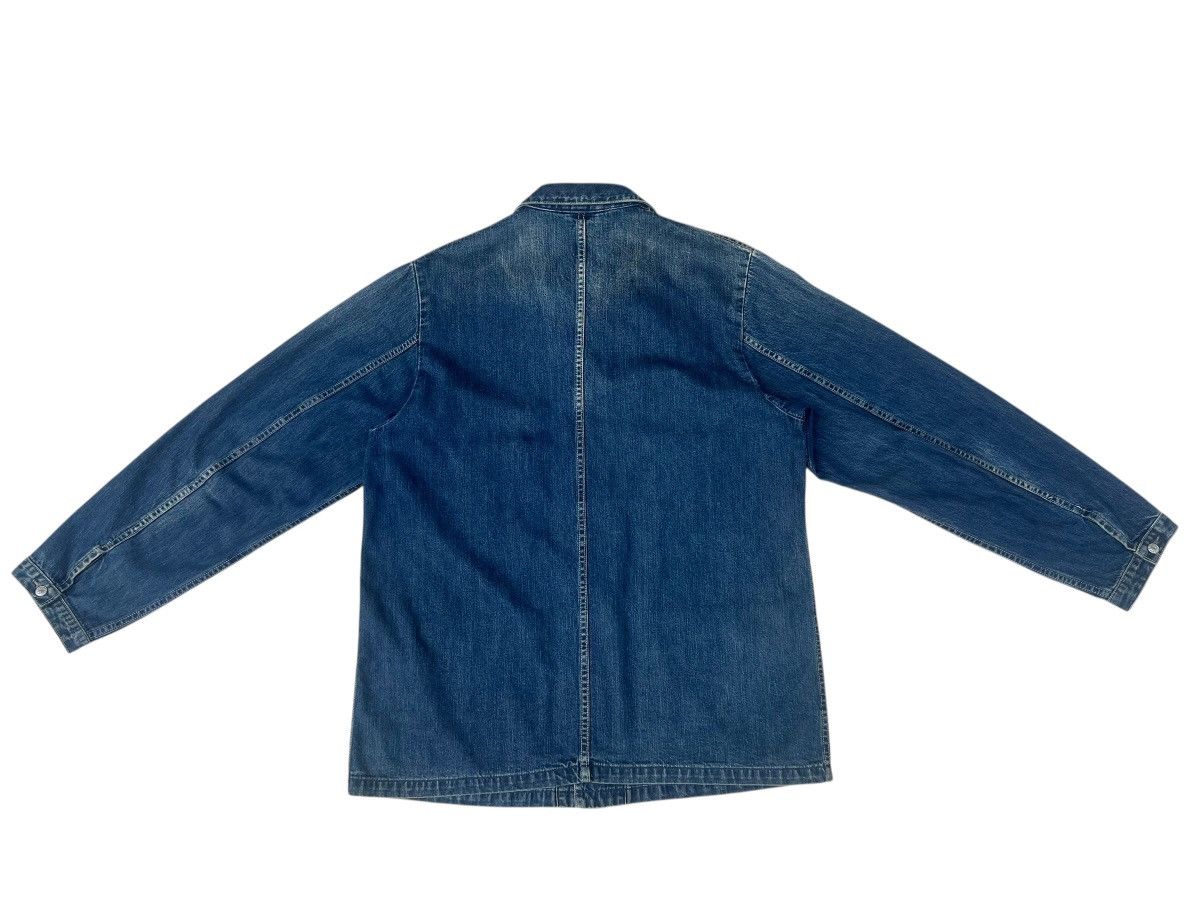 45rpm Archive 45rpm NMD Ocean Blue Patina Denim Chore Jacket Size US XL / EU 56 / 4 - 5 Thumbnail