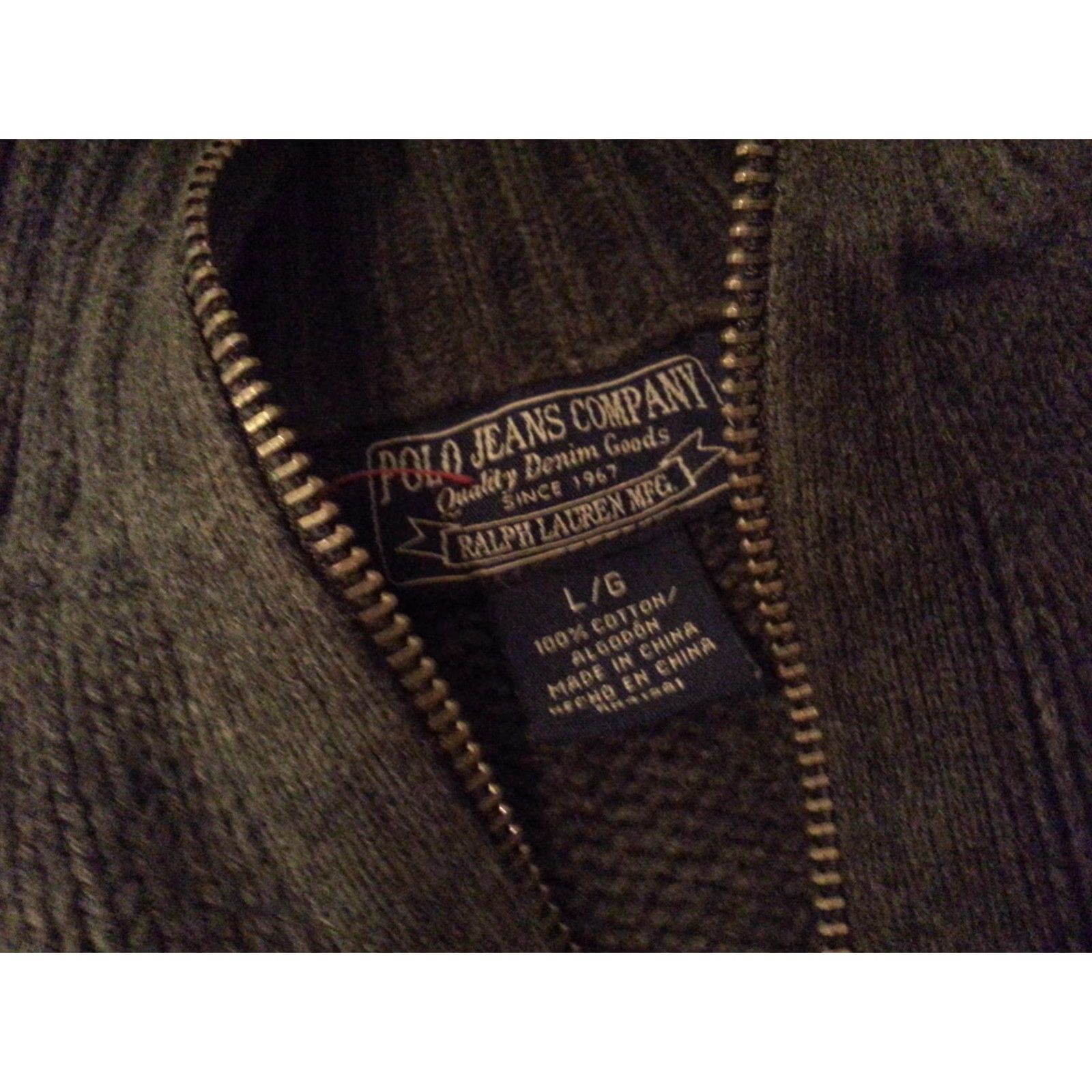 Polo Ralph Lauren Polo Ralph Lauren Mens Sweater Half Zip Polo L Gray Cotton Shirt? Size US L / EU 52-54 / 3 - 4 Thumbnail