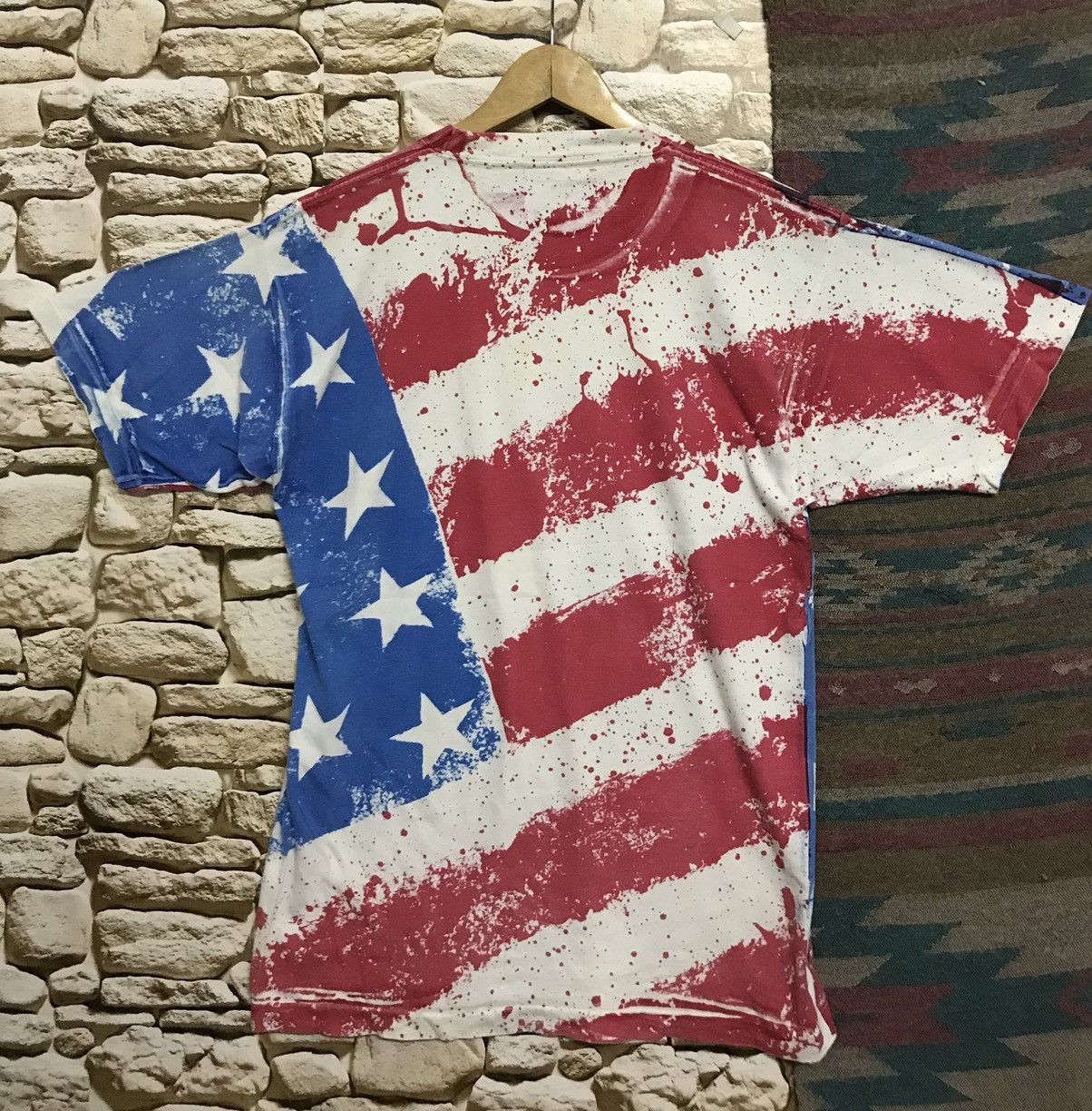 Vintage Vintage Tees Amarican Flag like FitthColumn Design Size US M / EU 48-50 / 2 - 2 Thumbnail