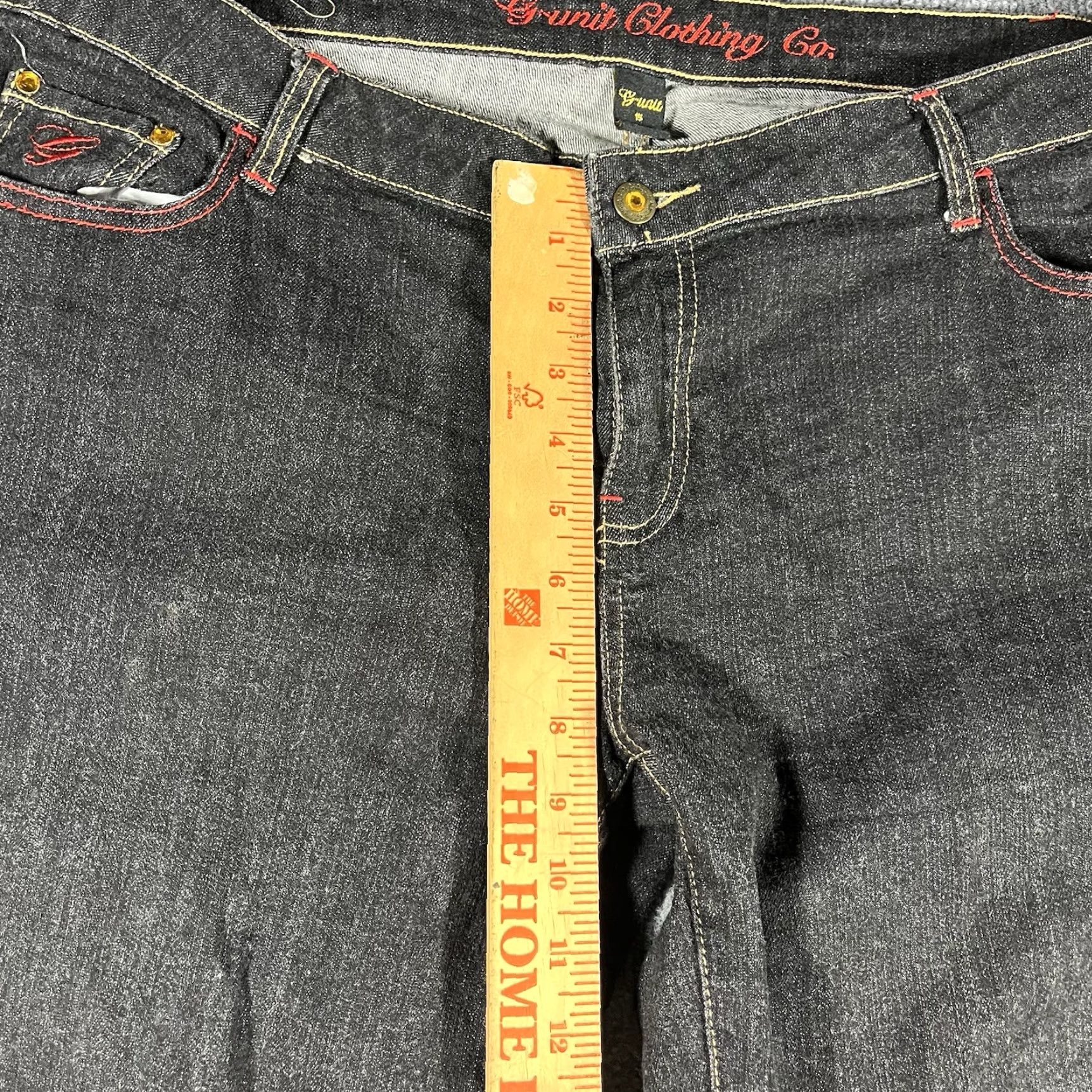 Vintage Vintage 50 Cent G Unit Jeans Womens Size 15 Patches Denim Y2K 36x32 Baggy Actual Size 36" / US 14 / IT 50 - 7 Thumbnail