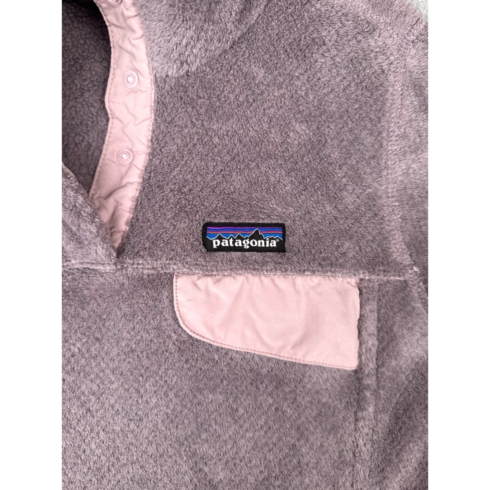 Patagonia Patagonia Womens Small Pink Re-Tool Snap-T Pullover Mock Neck Fleece Sweatshirt 1/4 Zip Logo Vintage No Size S / US 4 / IT 40 - 6 Thumbnail