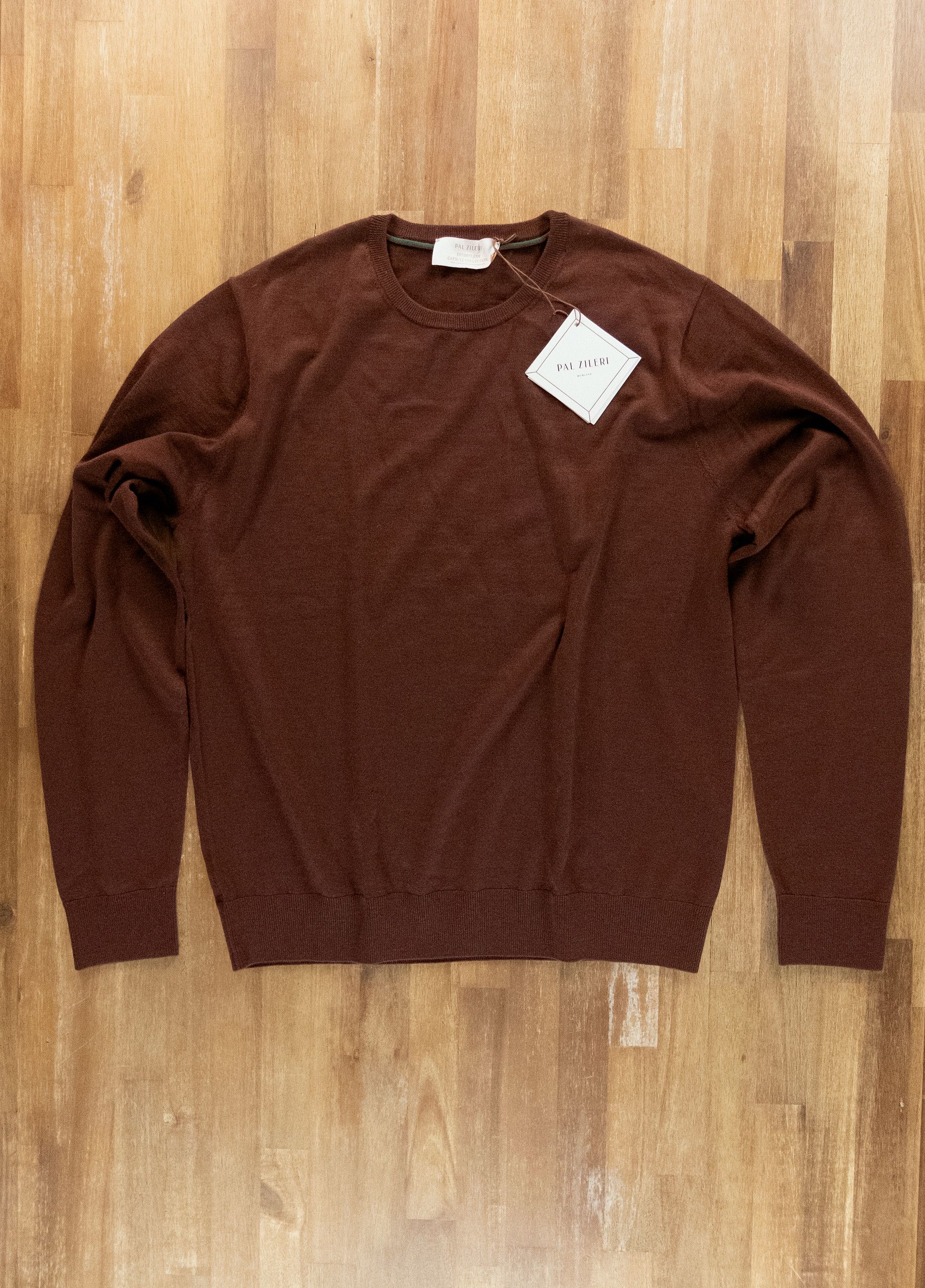 Pal Zileri PAL ZILERI brown wool crewneck sweater Size 52 IT / XL Size US XL / EU 56 / 4 - 1 Thumbnail
