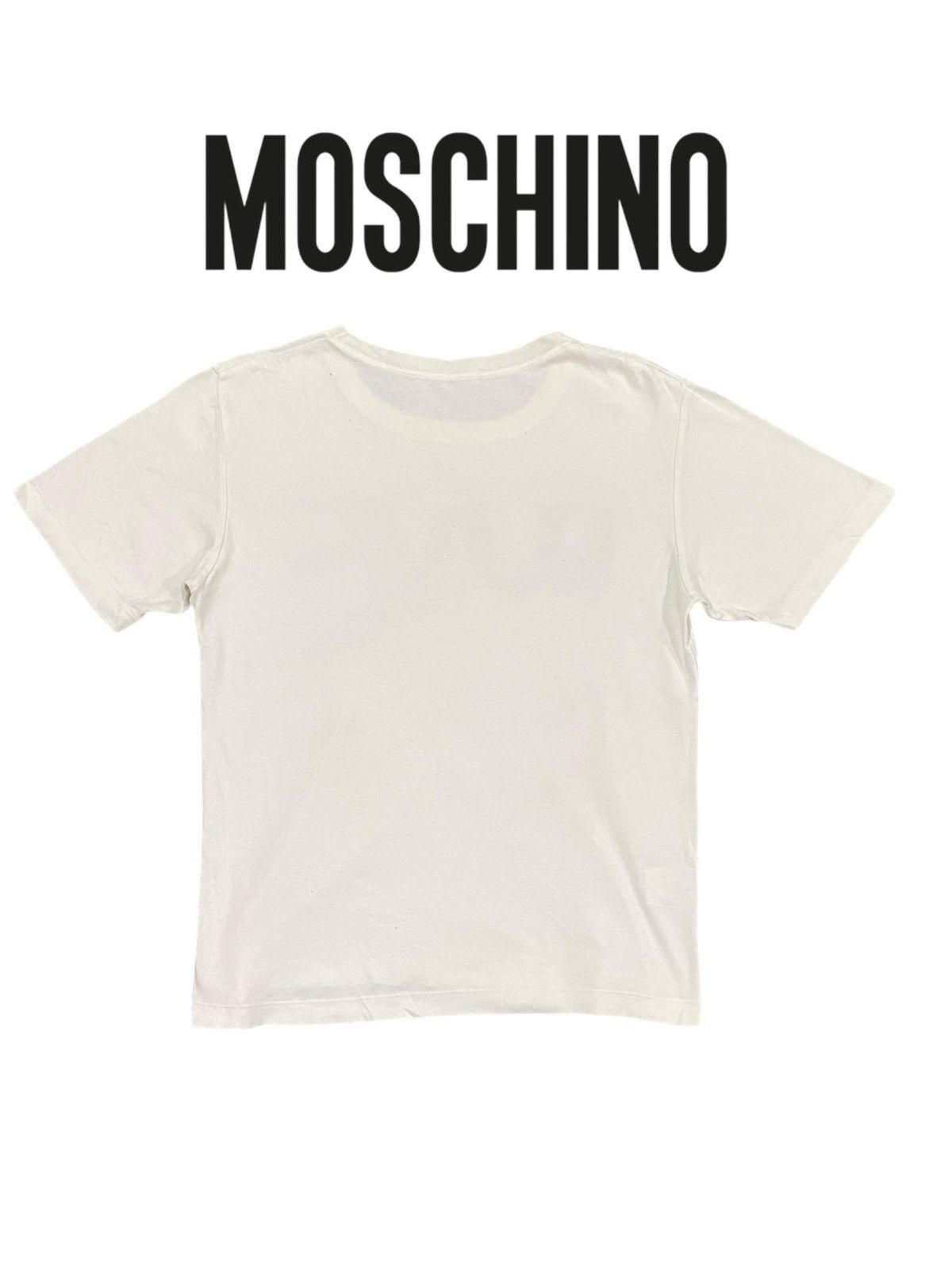 Moschino VTG Moshino AW2008 Bonds With Designers LOVE PEACE Sz S Tee Size S / US 4 / IT 40 - 10 Thumbnail