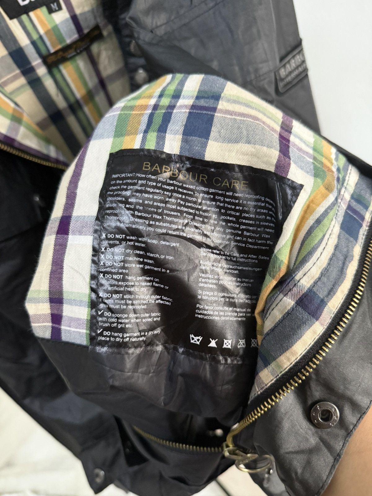Barbour Black Barbour International Tourer Duke Waxed Jacket. Size US M / EU 48-50 / 2 - 10 Thumbnail