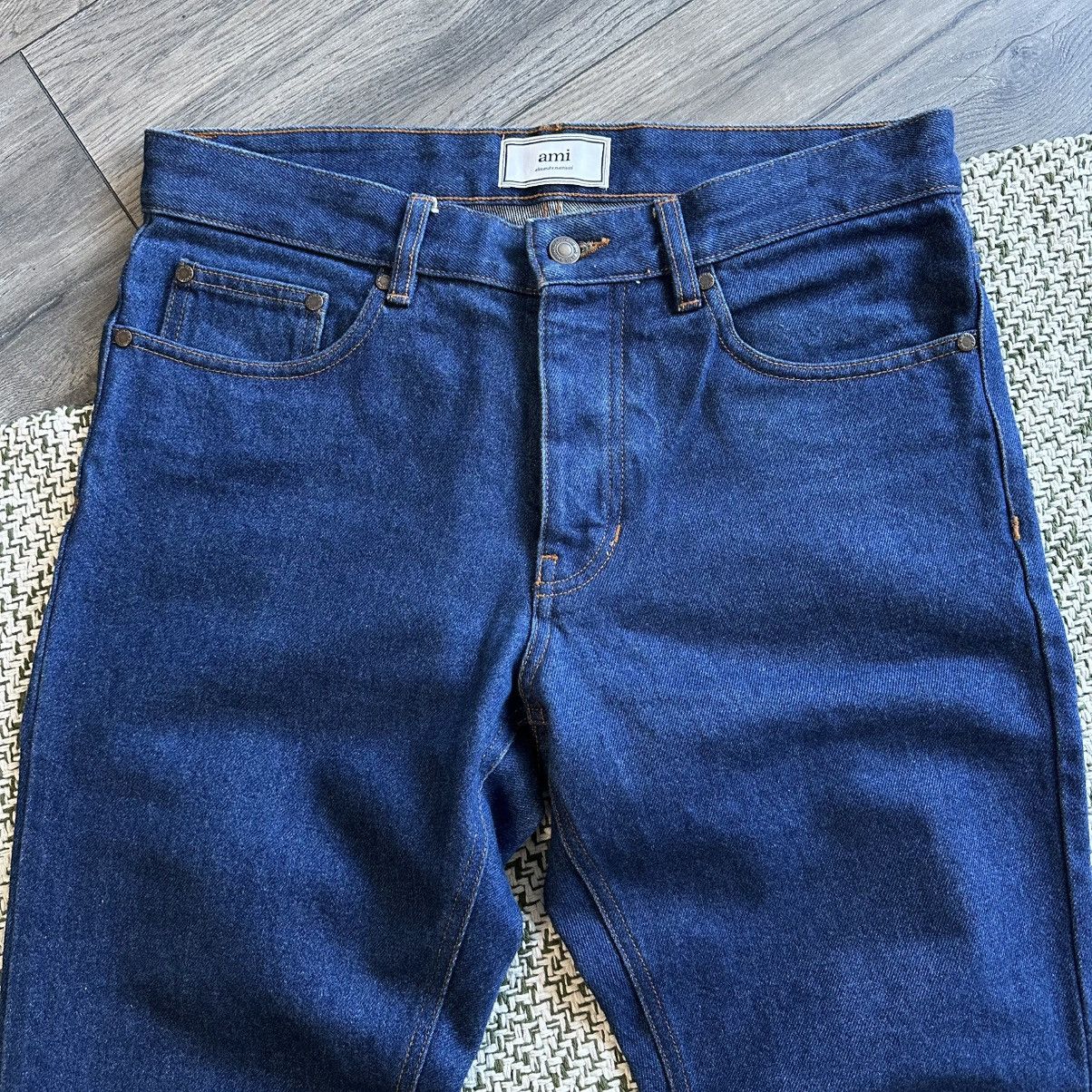 AMI AMI PARIS Alexandre Mattiussi 408 Indigo Rince Jeans Size US 30 / EU 46 - 3 Thumbnail