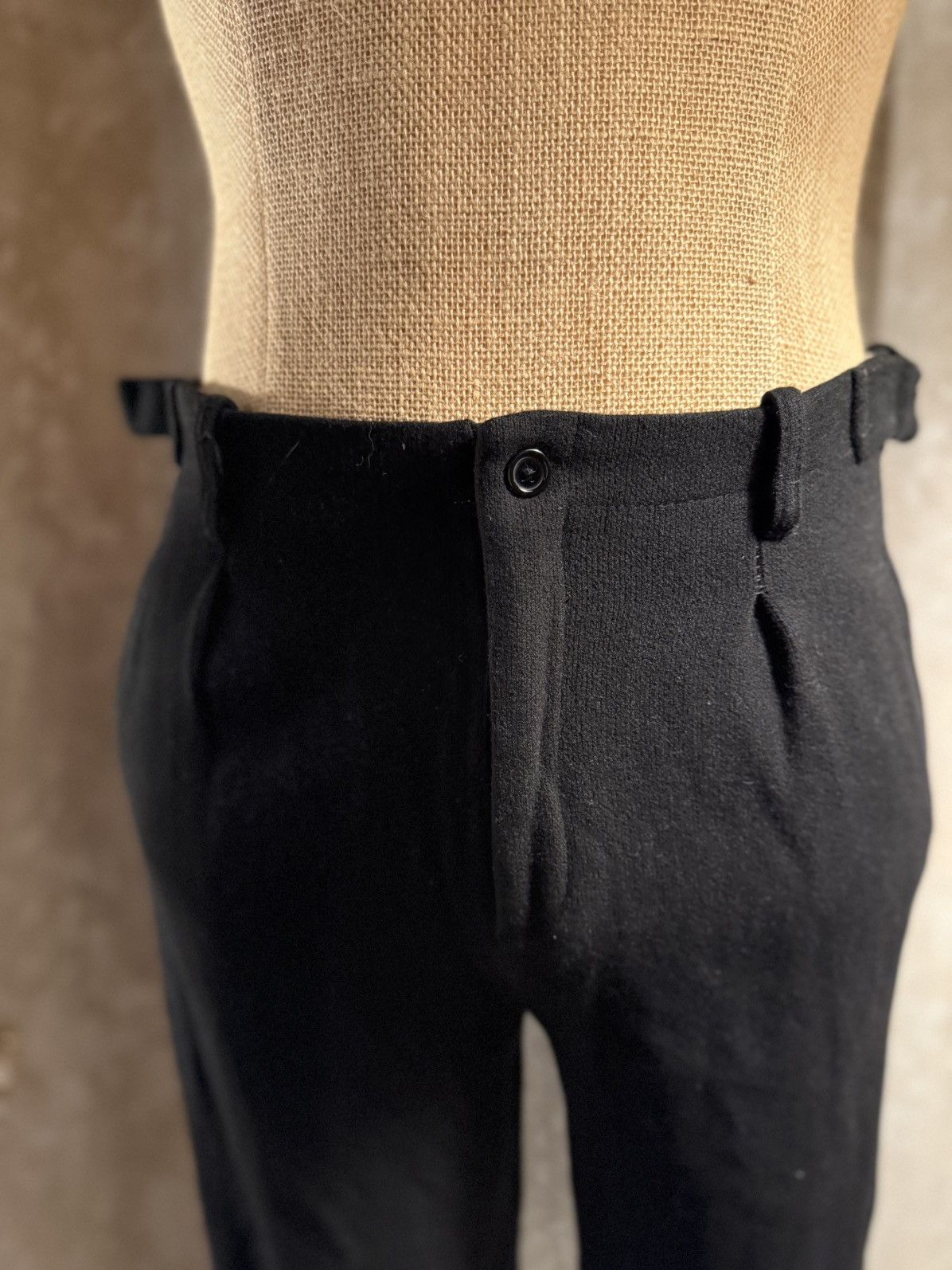 Other Black Cropped Trousers with Asian Calligraphy Print Size US 29 - 4 Thumbnail