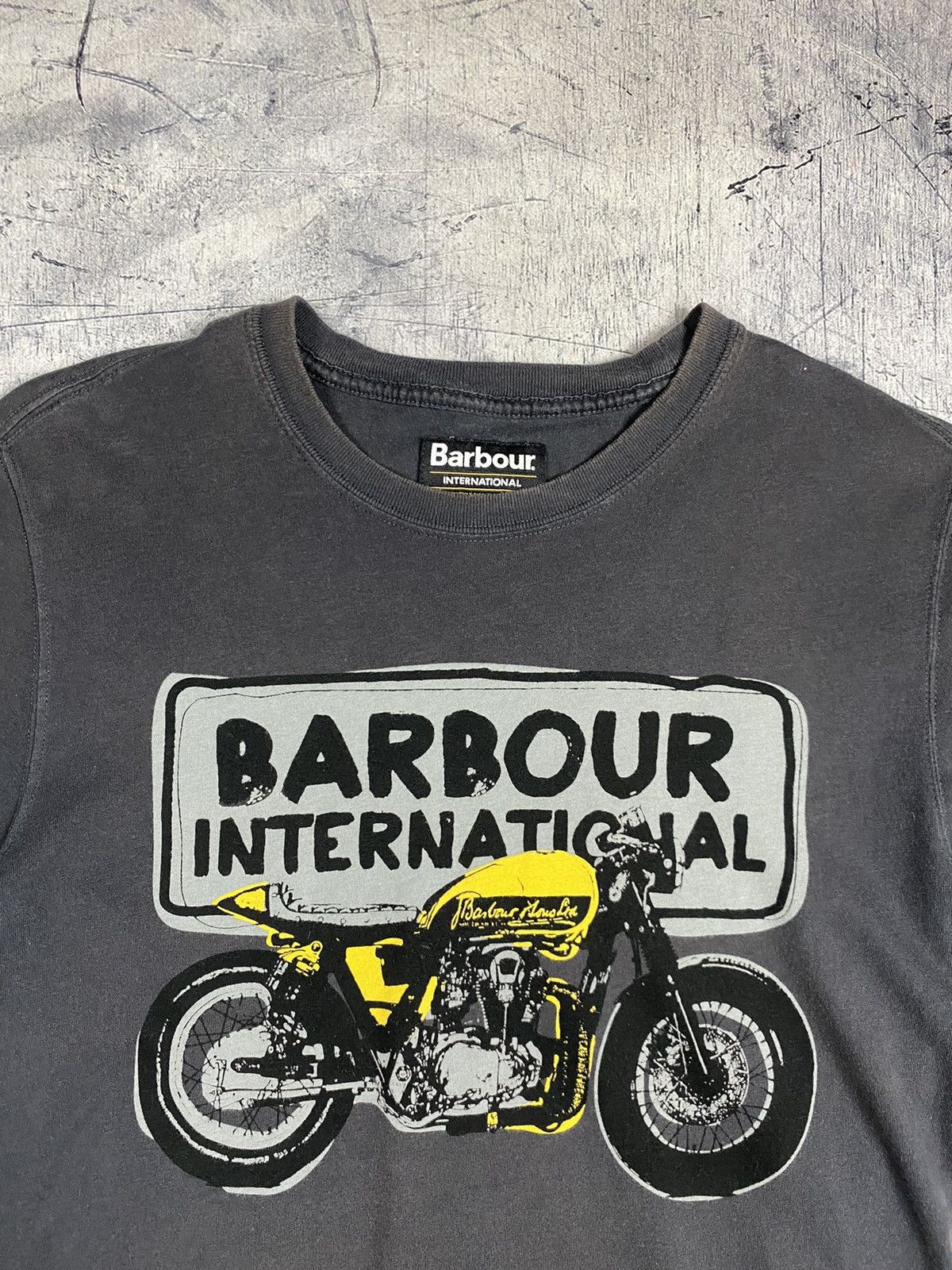 Barbour Vintage Barbour International Motorcycle Big Logo Tee Size US S / EU 44-46 / 1 - 5 Thumbnail