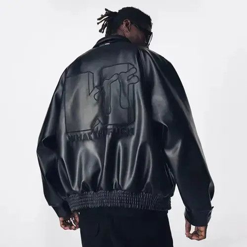 Japanese Brand Jack Black motorcycle leather bomber PU leather jacket Size US L / EU 52-54 / 3 - 1 Thumbnail