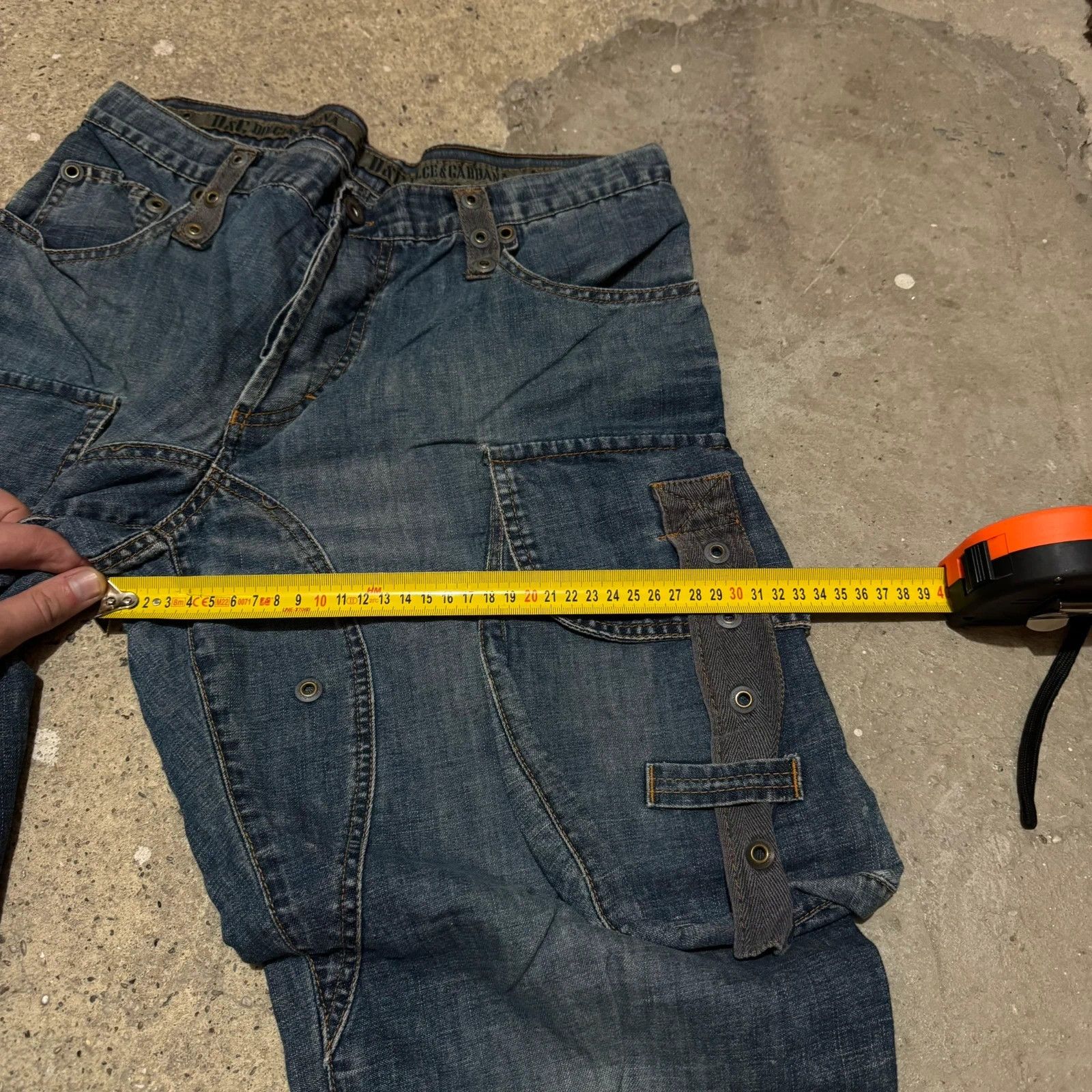 Dolce & Gabbana S/S 04 Dolce & Gabbana cargo bondage relaxed jeans Size US 32 / EU 48 - 13 Thumbnail