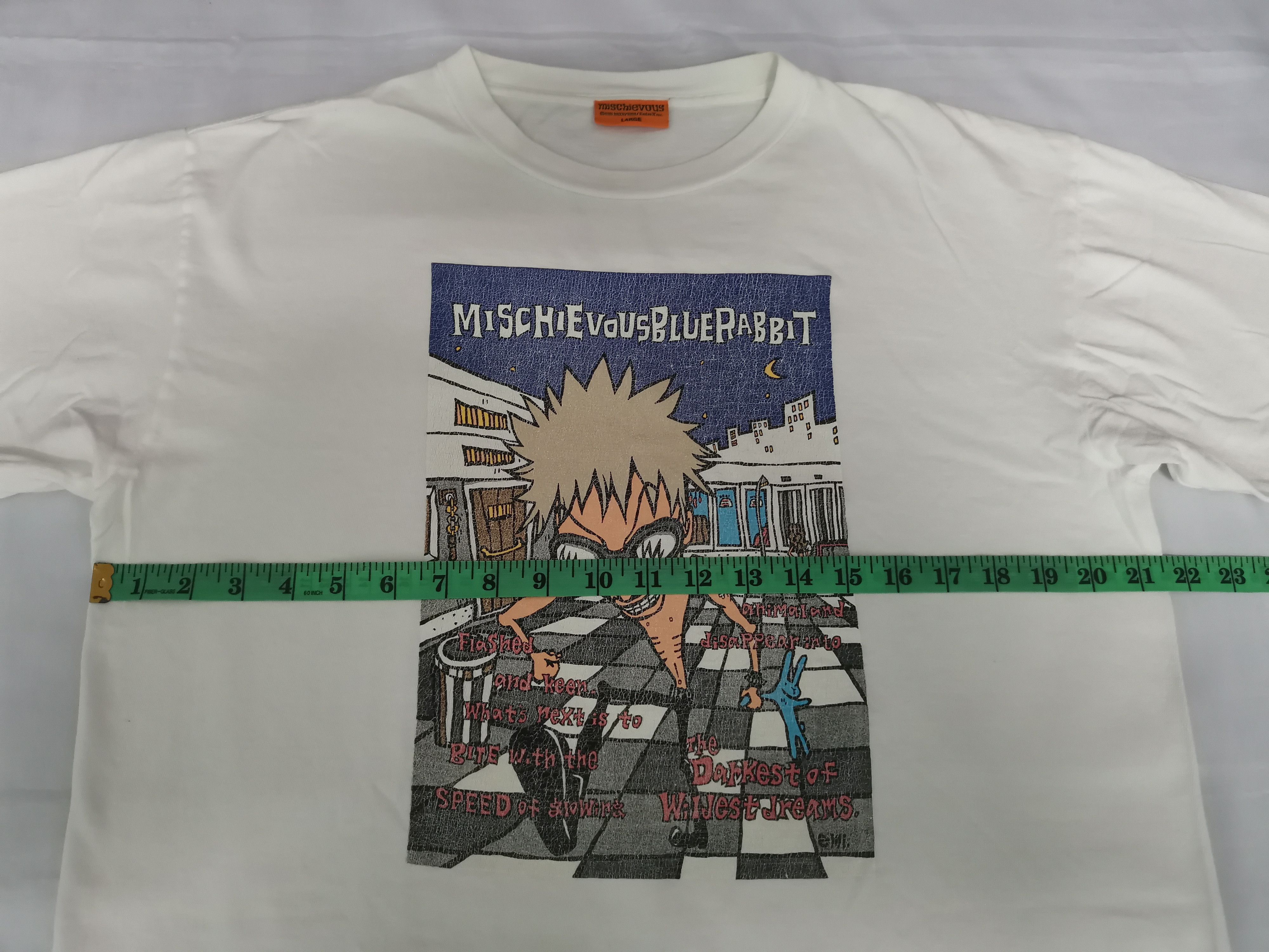 Japanese Brand Vintage Mischievous BlueRabbit Japan Tee Punk Seditionaries Size US L / EU 52-54 / 3 - 5 Thumbnail