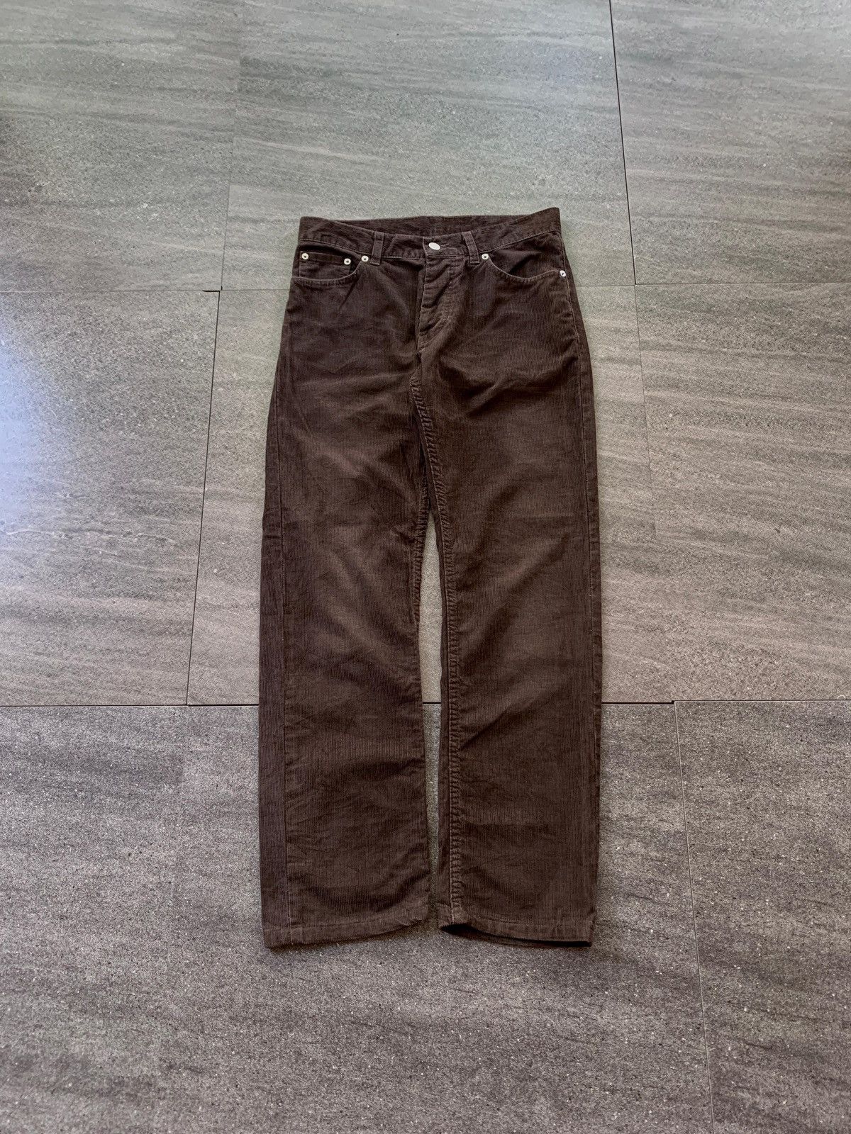 Helmut Lang FREE TAX! 2000s Corduroy Classic Cut Pants Size US 30 / EU 46 - 2 Thumbnail