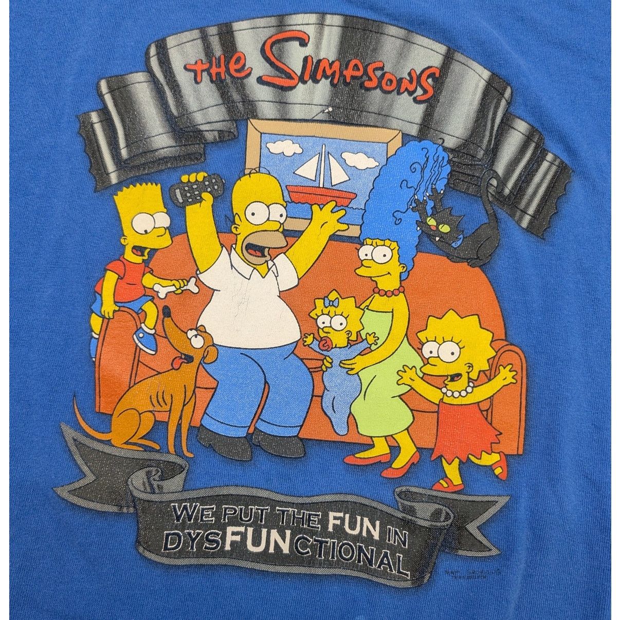 Fruit Of The Loom × The Simpsons × Vintage Y2K The Simpsons Family Fun Fun t-shirt Size US L / EU 52-54 / 3 - 2 Thumbnail