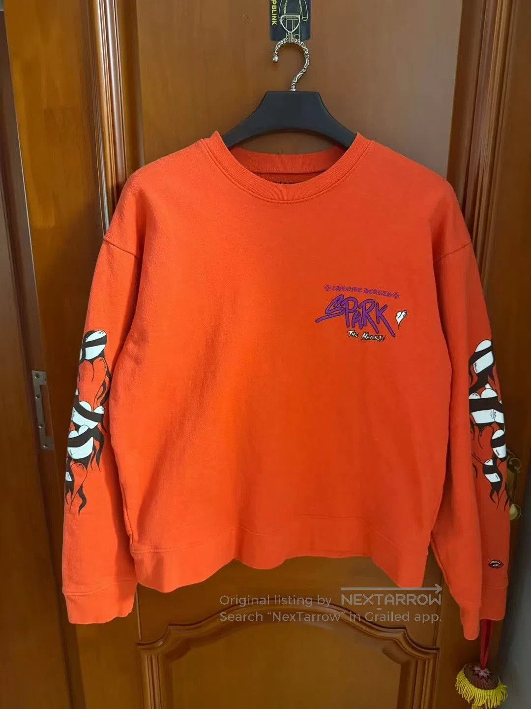 Chrome Hearts Matty Boy Collaboration Sweatshirt in Orange. Size US L / EU 52-54 / 3 - 1 Thumbnail