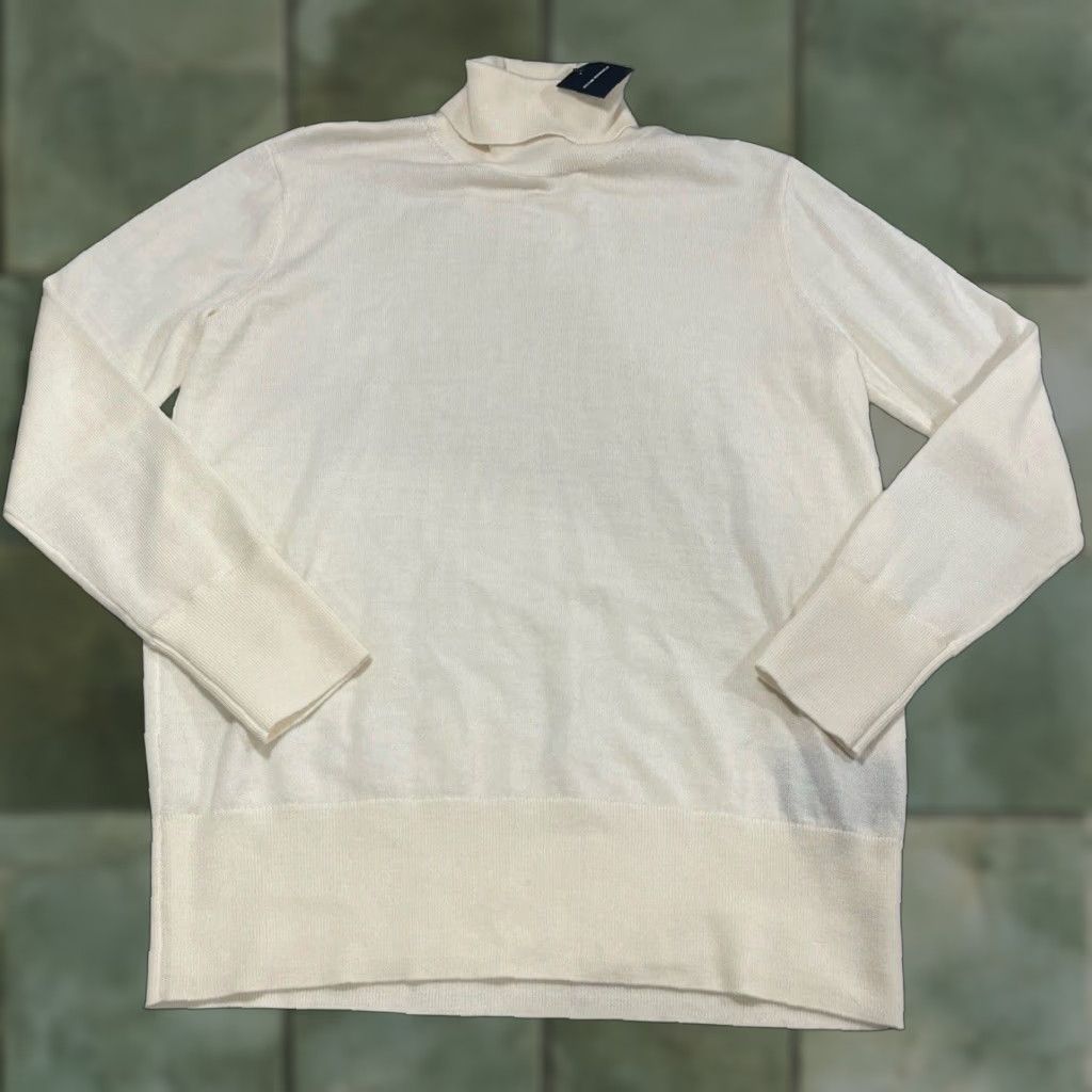 Club Monaco CLUB MONACO Wool Turtle Neck Sweater Womens Size M Ivory Size M / US 6-8 / IT 42-44 - 1 Thumbnail