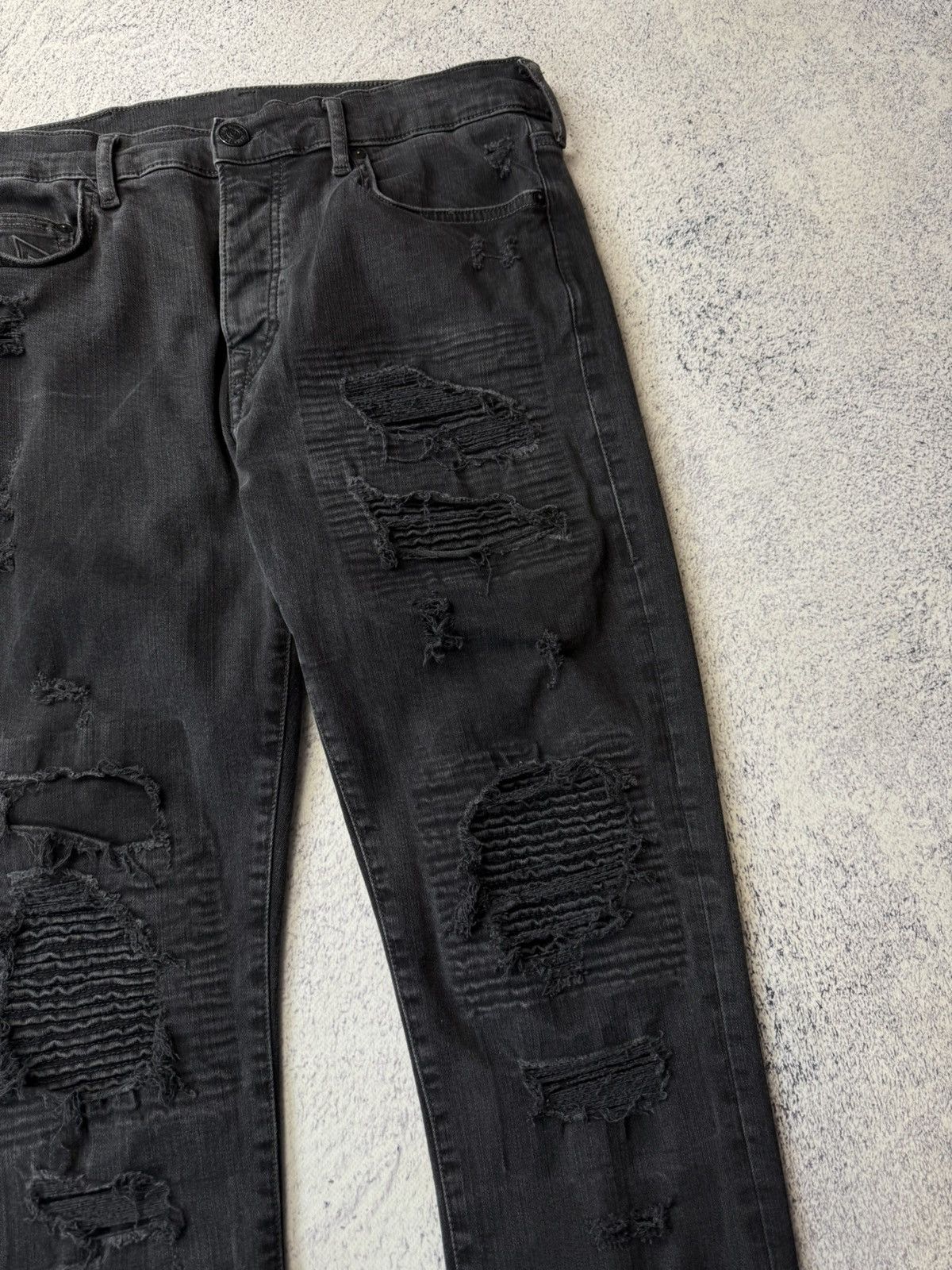 Japanese Brand Vintage True Religion Black Jeans Chief Keef Awant Garde Size US 36 / EU 52 - 16 Thumbnail