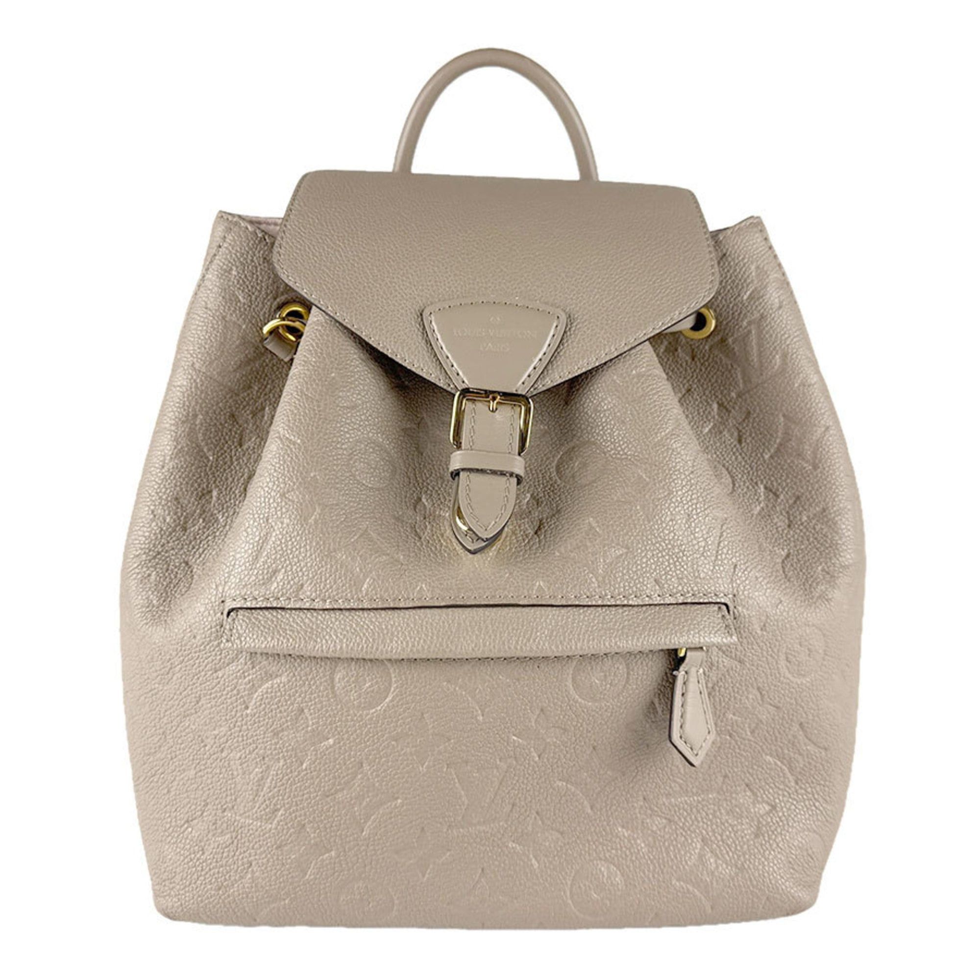 Louis Vuitton Louis Vuitton Monogram Empreinte Montsouris PM Backpack in Greige and Gold, Women's, M45410 z8702 Size ONE SIZE - 1 Thumbnail