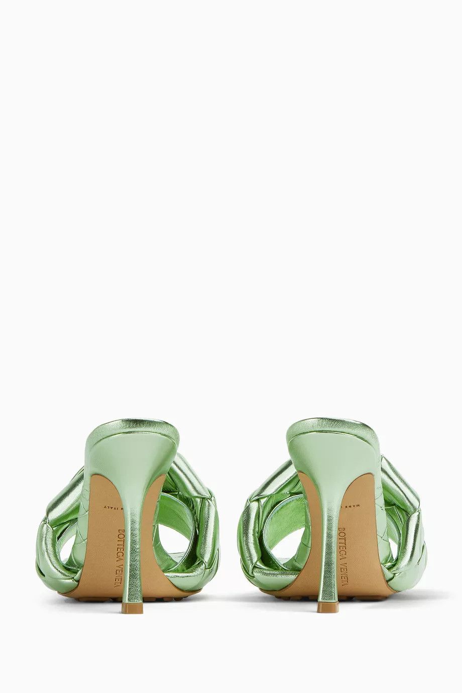Bottega Veneta o1loc1c0824 608854 Lido Mules in Light Green Size US 7.5 / IT 37.5 - 4 Thumbnail