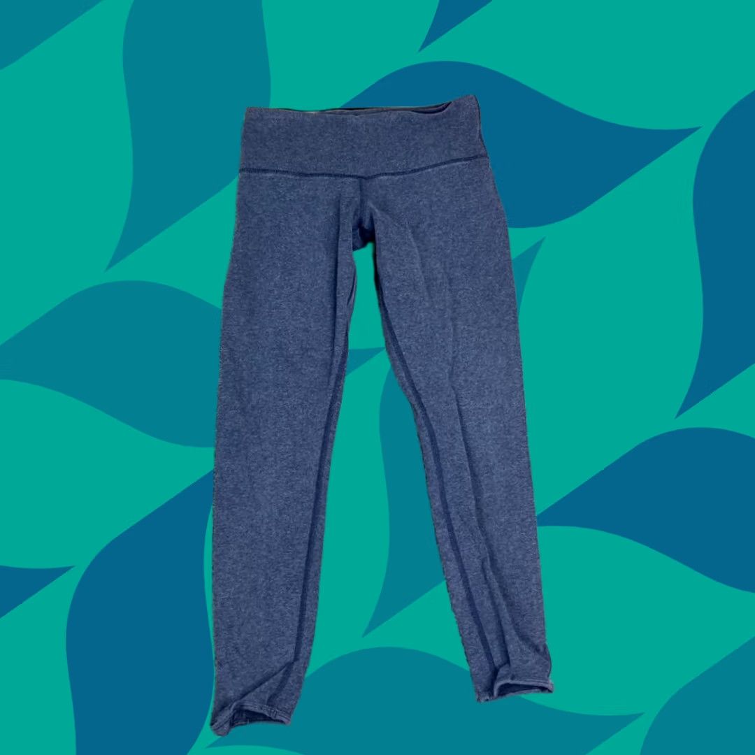Lululemon Lululemon Leggings Womens Size 4 Heather Blue High Waist Stretch Yoga Athletic Womens Girls Mens Size 27" / US 4 / IT 40 - 1 Thumbnail