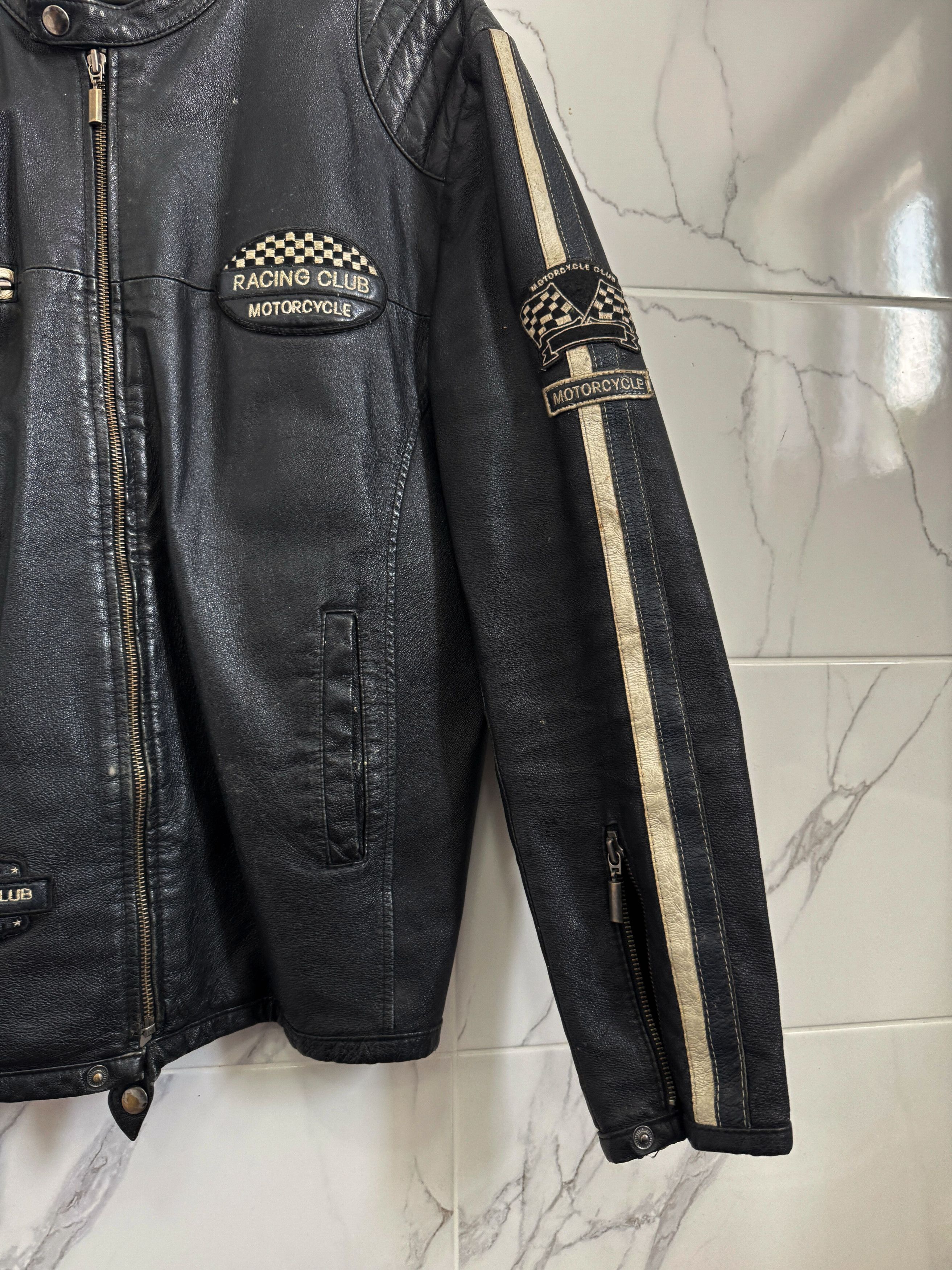 Ferrari Y2K Racing Club Leather Moto Jacket Archive Fit Size US M / EU 48-50 / 2 - 4 Thumbnail
