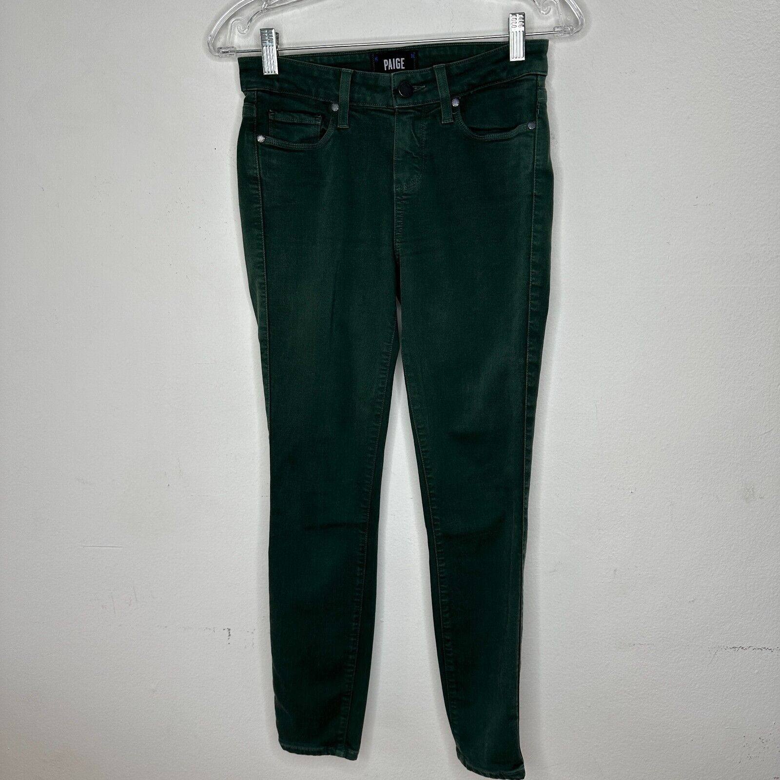 Paige Paige Green Petite Verdugo Ankle Skinny Mid Rise Jean 26P Size 26" / US 2 / IT 38 - 1 Thumbnail