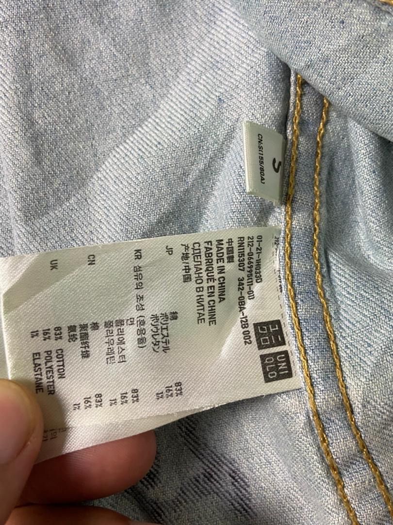 Japanese Brand Uniqlo Customized Distressed Denim Jacket (180) Size S / US 4 / IT 40 - 5 Thumbnail