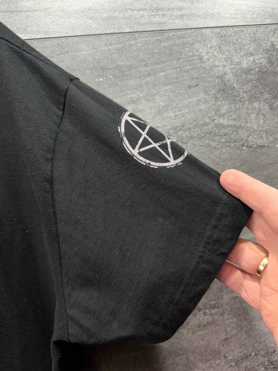 Other Gothicana EMP Gothic Shredded Punk T-Shirt Pentagram Size US XL / EU 56 / 4 - 3 Thumbnail