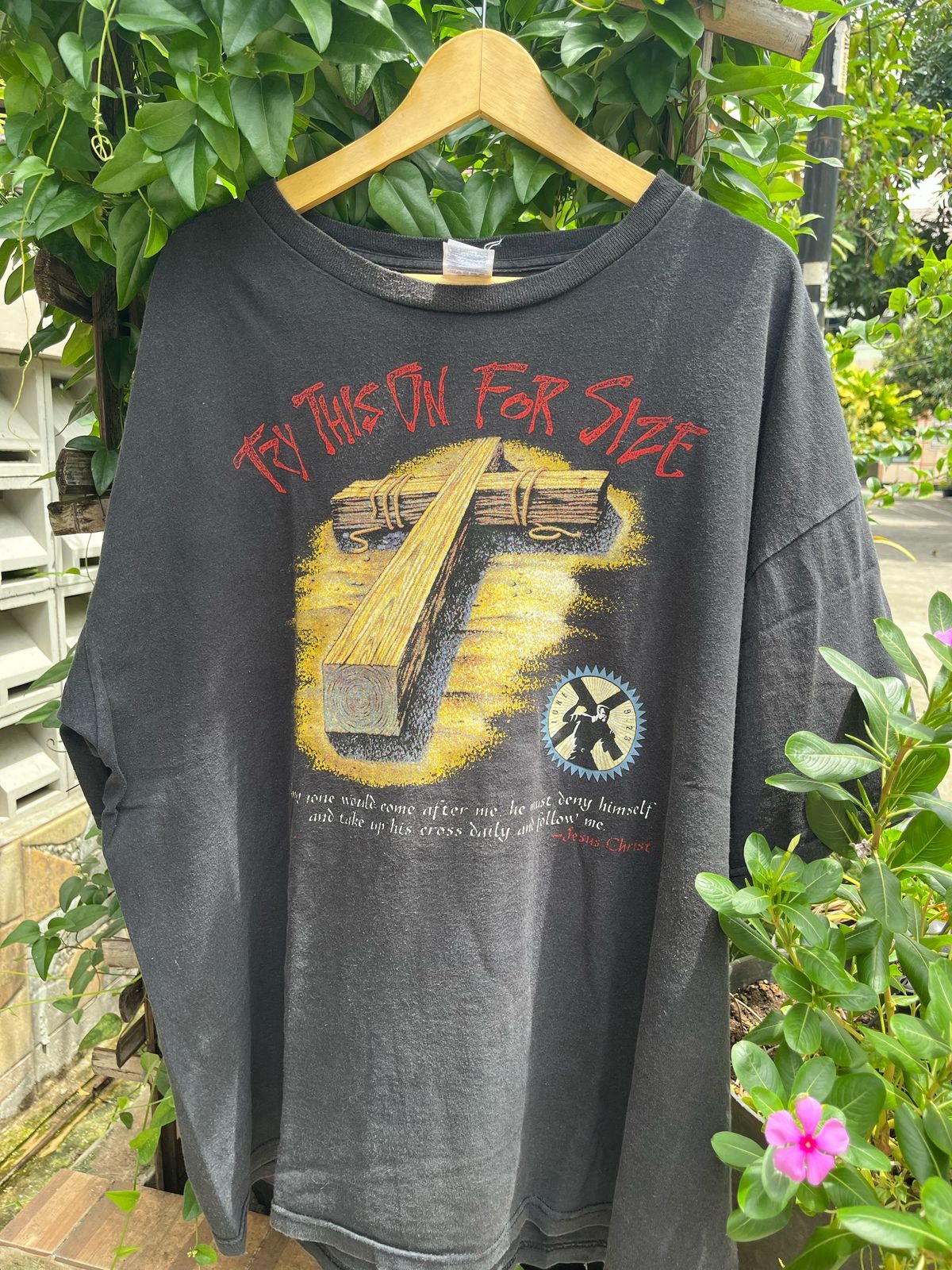 vtg jesustee try this on for size tshirt