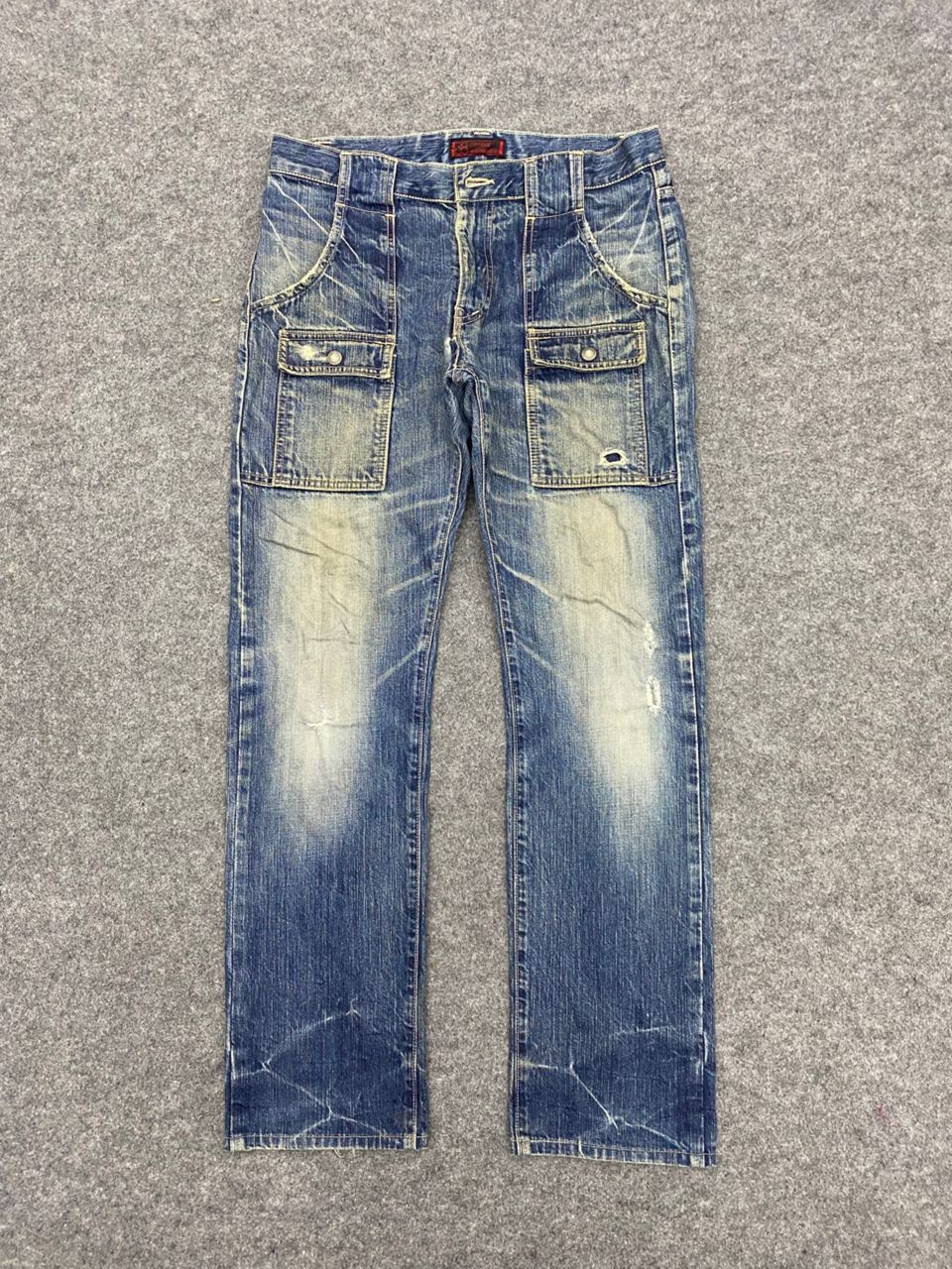 Japanese Brand 💥Vintage Johnbull Kojima Bushpant Distressed Denim Size US 34 / EU 50 - 1 Thumbnail