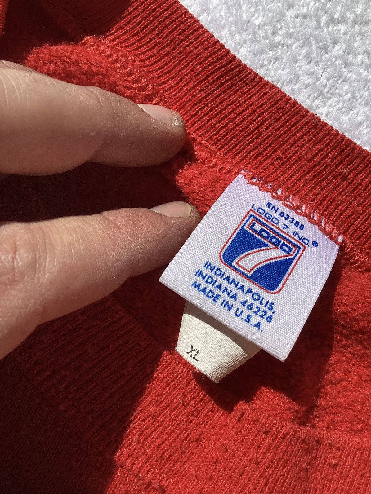Logo 7 Vtg 90s San Francisco 49ers NFL logo 7 USA made sweatshirt Size US XL / EU 56 / 4 - 3 Thumbnail