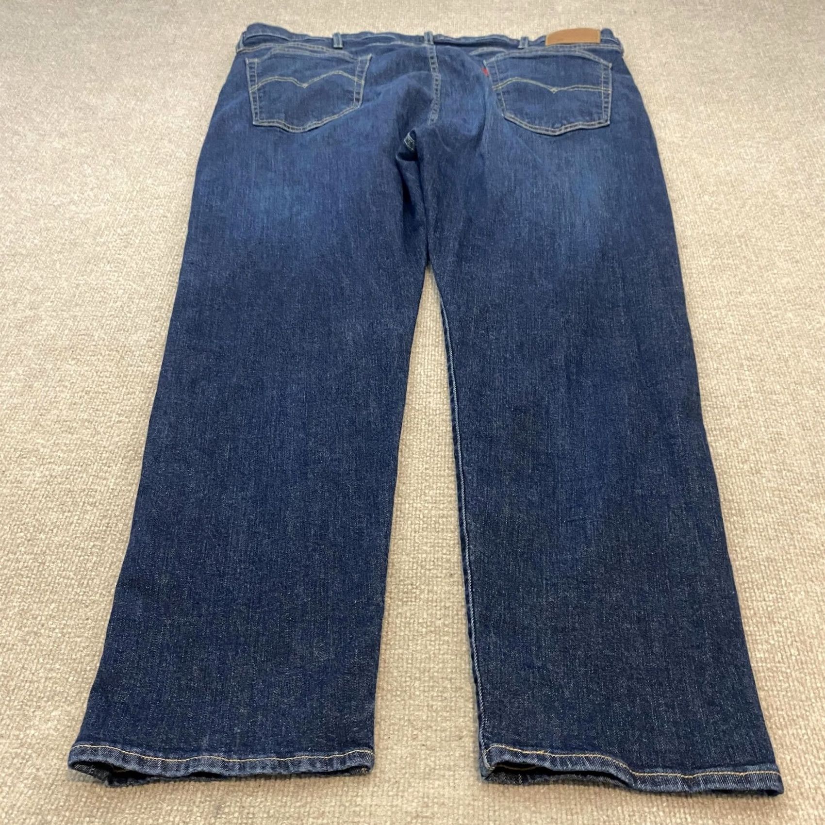 Levi's Levi's 502 Jeans Mens 46x30 Hemmed Blue Dark Wash Regular Tapered Stretch Denim/Jeans Size US 30 / EU 46 - 2 Thumbnail