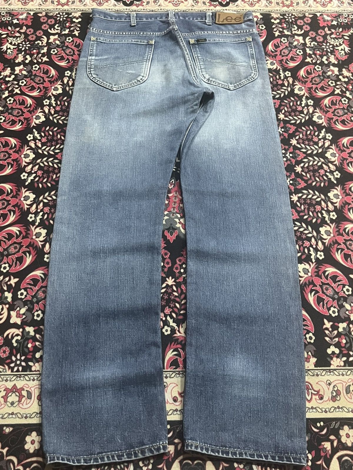 Vintage Vintage Lee Rider Union Made Sanforized Half Selvedge Jeans Size US 34 / EU 50 - 2 Thumbnail