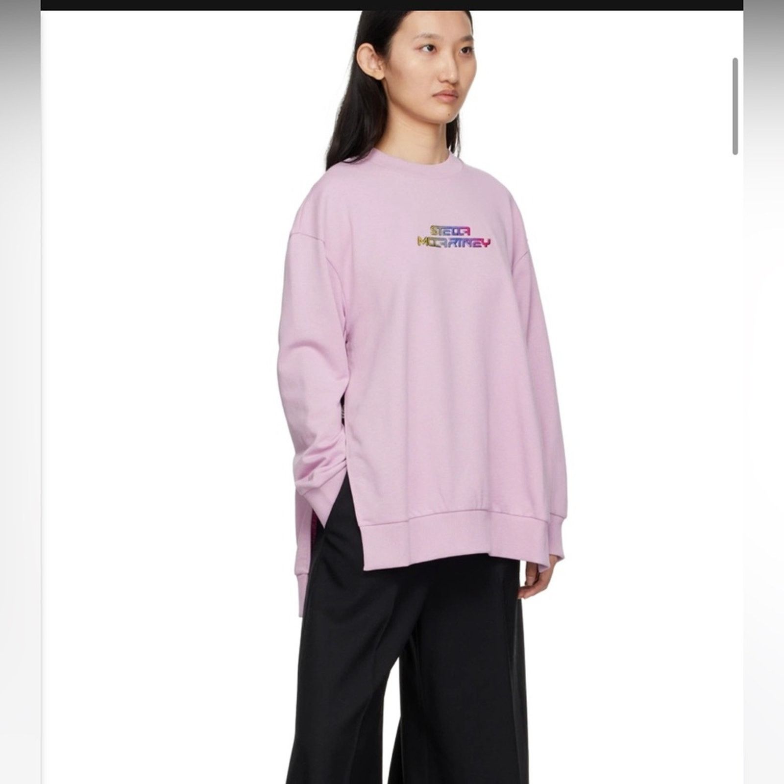 Stella McCartney Stella McCartney Purple Logo Sweatshirt - Medium $725 Size M / US 6-8 / IT 42-44 - 2 Thumbnail