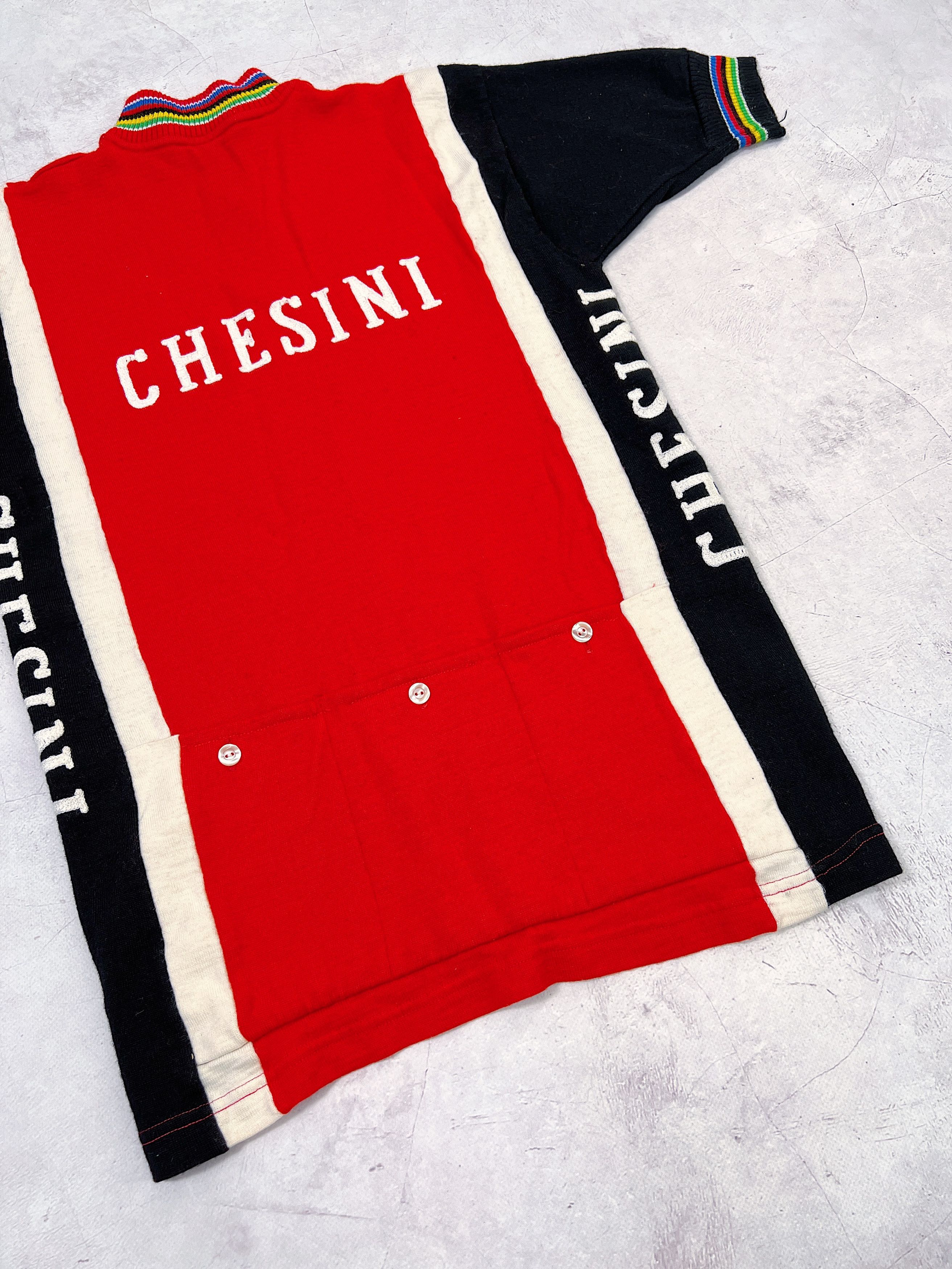Sports Specialties × Vintage 70s Chesini Verona Cycling Jersey by Enry Sport Size US S / EU 44-46 / 1 - 15 Thumbnail