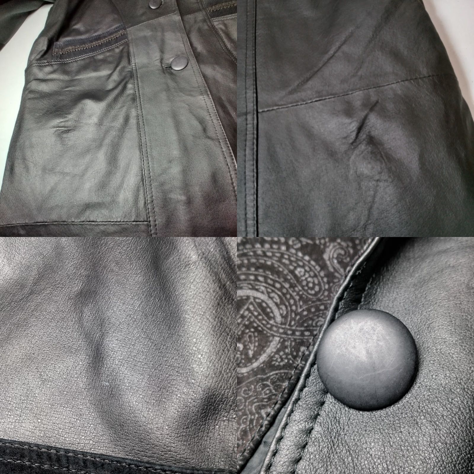 Bell VINTAGE Greg Bell Leather Trench Coat Women L Matrix Button NEW READ Coat Size L / US 10 / IT 46 - 11 Thumbnail