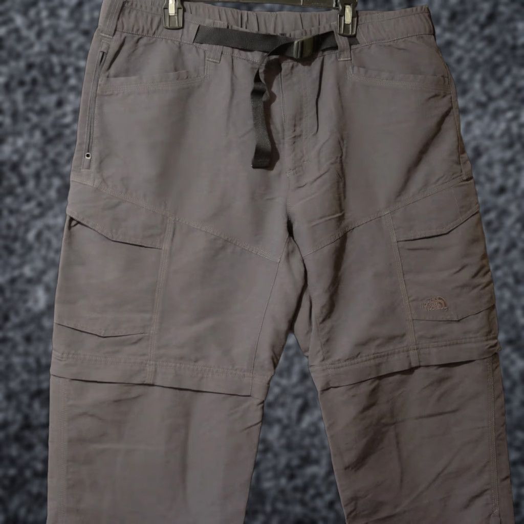 The North Face The North Face Pants Mens XL Dark Gray Convertible Hiking Cargo Trail Zip Pockets Logo Size US 36 / EU 52 - 1 Thumbnail