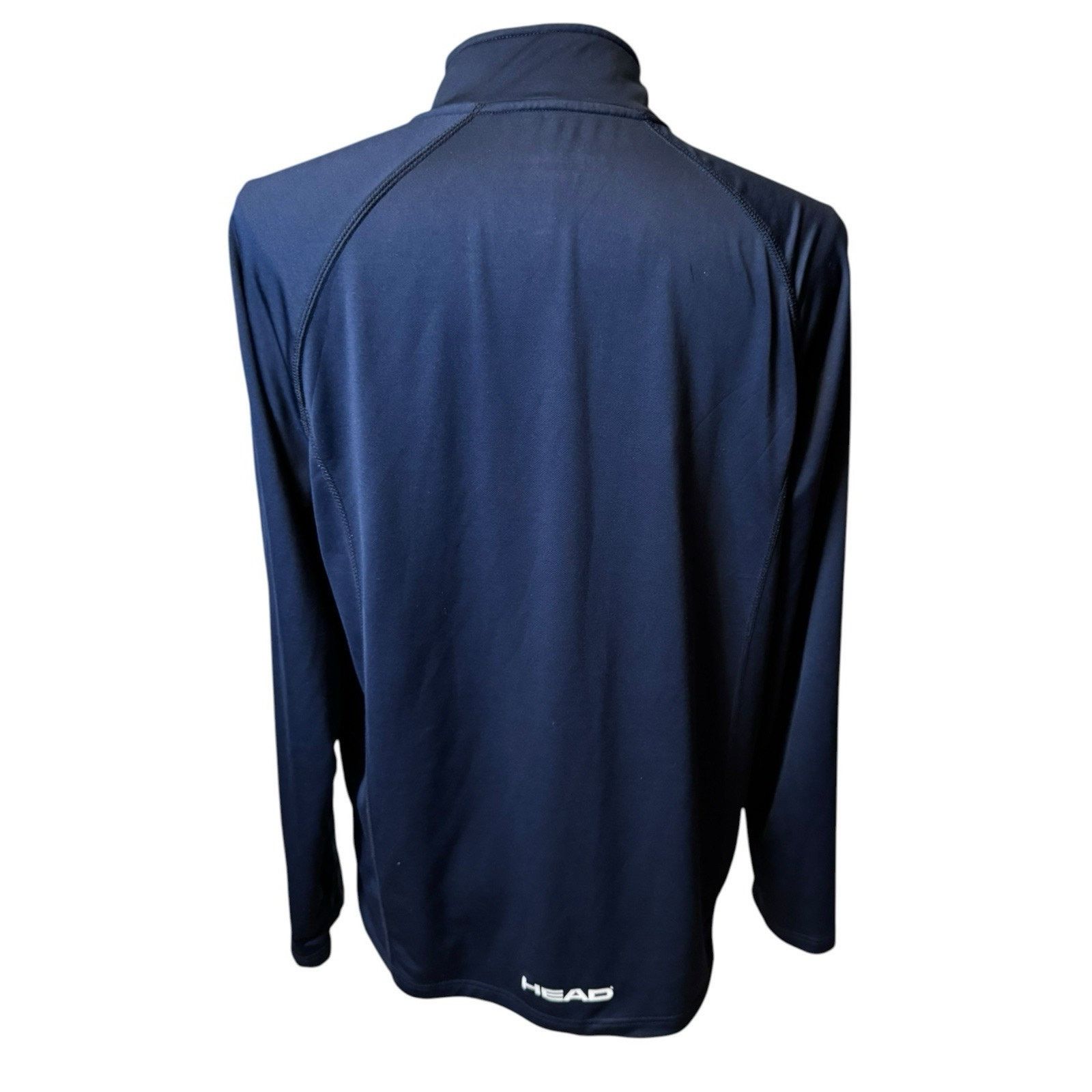 Other Head Tennis Navy Blue Quarter Zip Long Sleeve Pullover Size US L / EU 52-54 / 3 - 4 Thumbnail