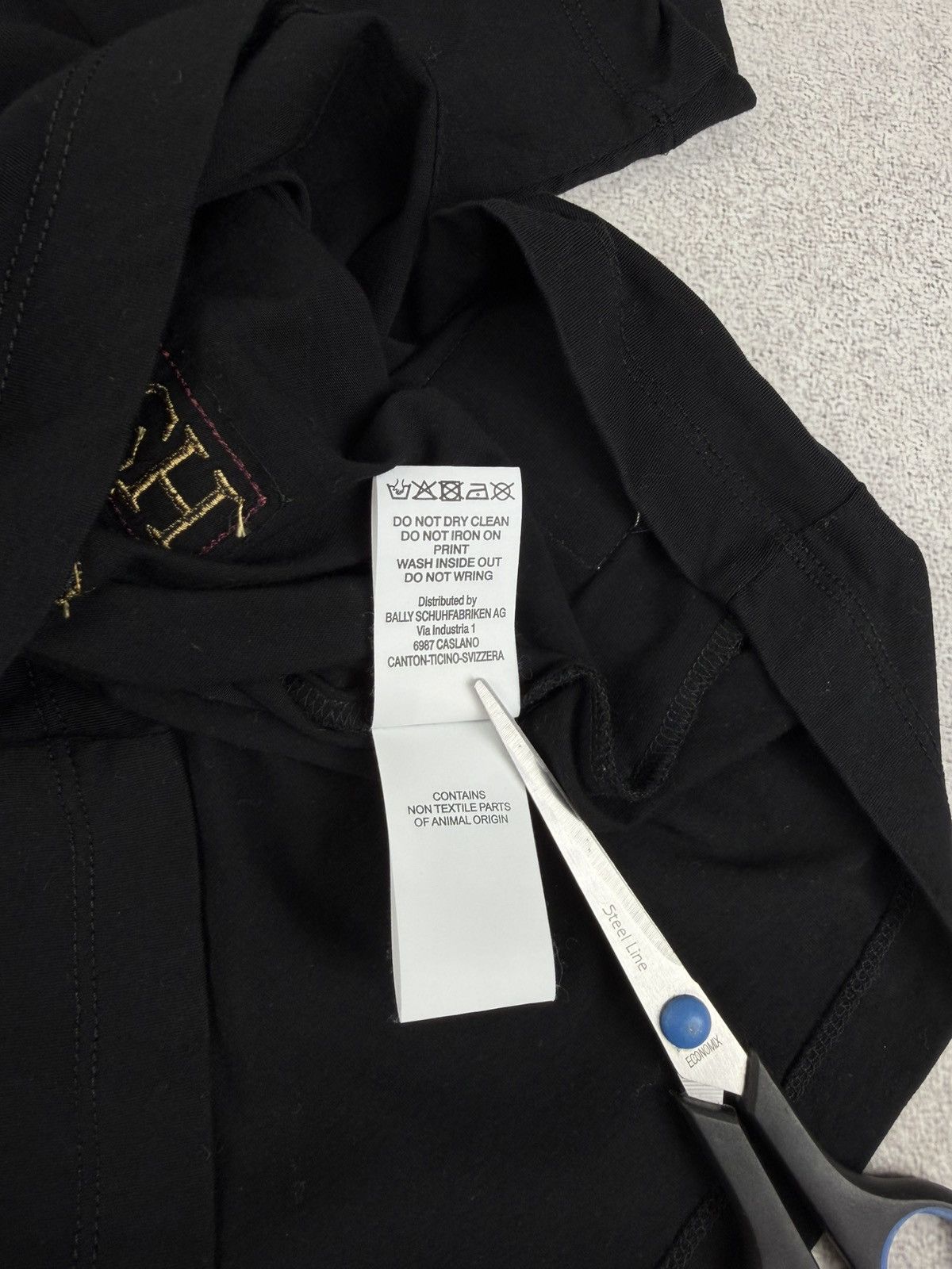 Bally Bally St Moritz Graphic T-Shirt Lambskin Patch Black S/M Size US S / EU 44-46 / 1 - 8 Thumbnail