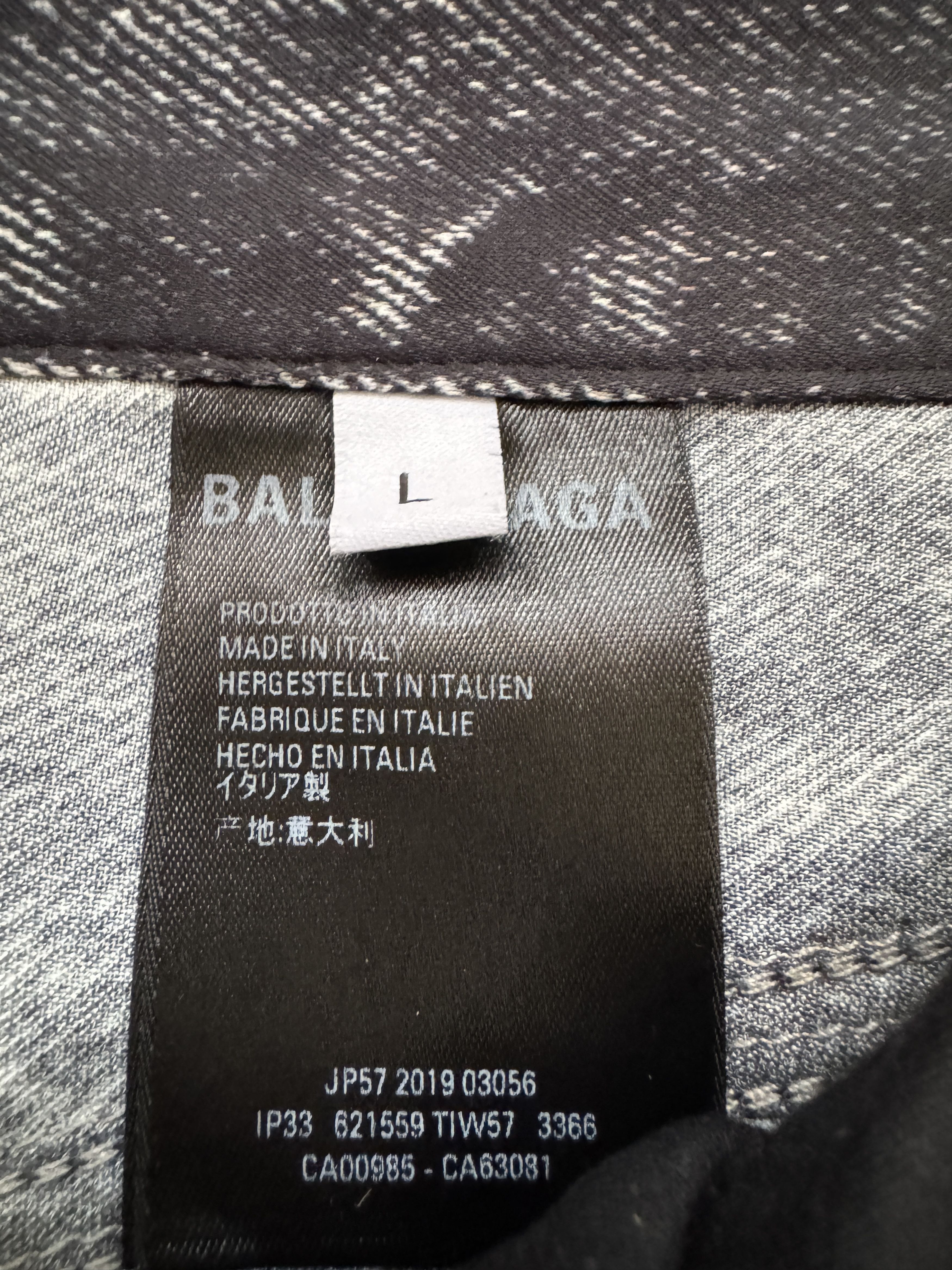 Balenciaga Trompe L'Oeil Denim Jeans Printed Viscose Pant Size US 32 / EU 48 - 4 Thumbnail
